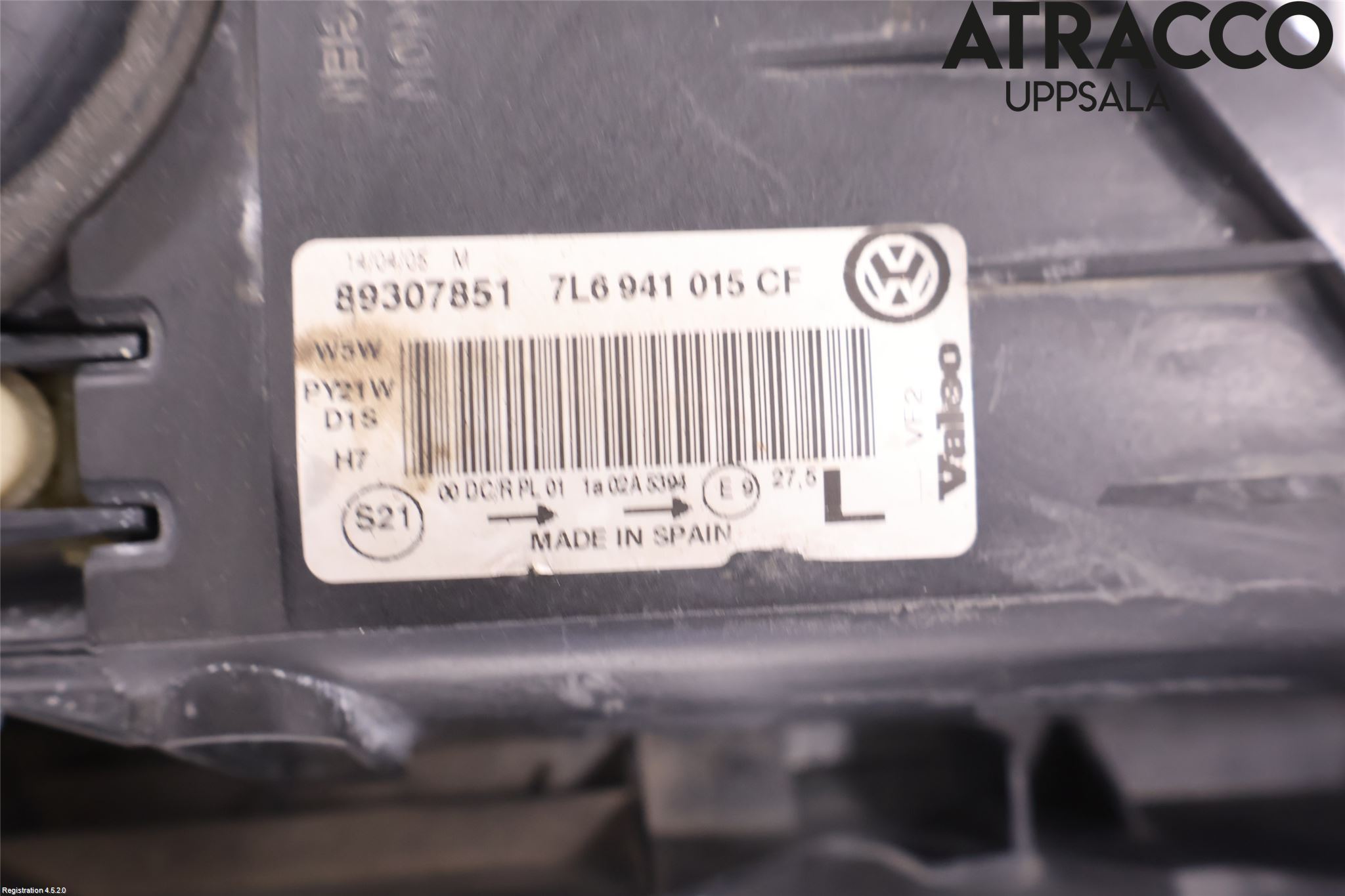 Volkswagen VW TOUAREG 7L 03-10 Strålkastare Vänster