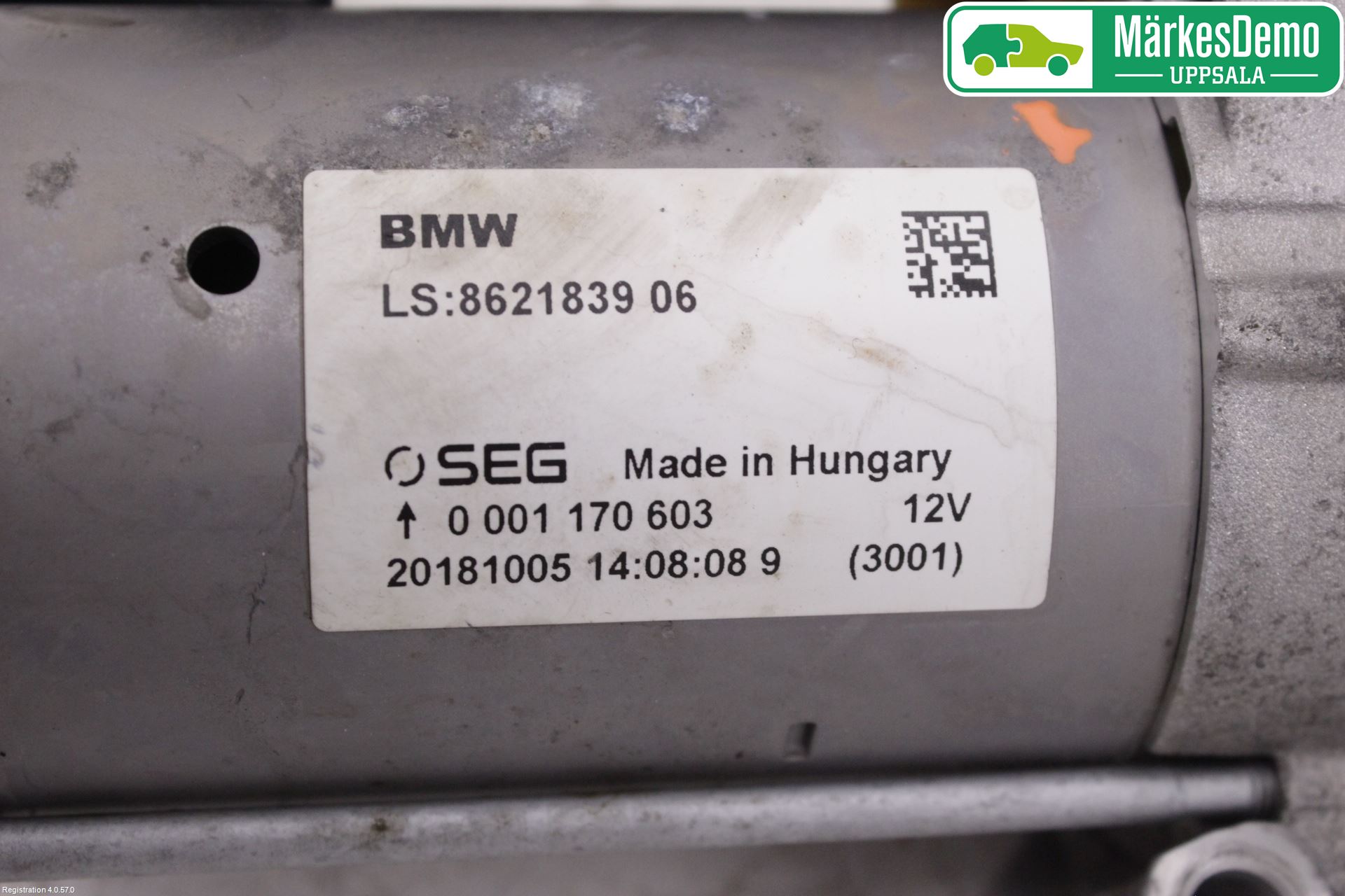 BMW 3 F30/F31/F80 12-19 Startmotor