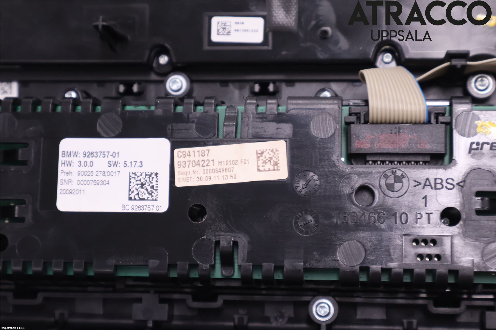 BMW 5 F10/F11/F18 09-17 Ac Styrenhet Ac Manöveren