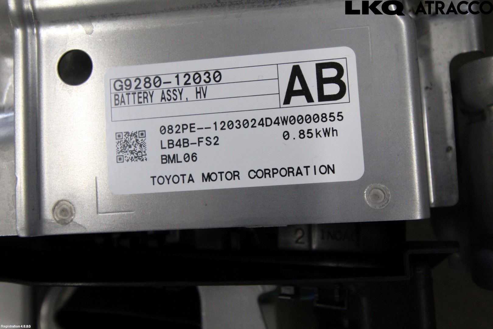 Toyota COROLLA 19- Batteri Högspänning