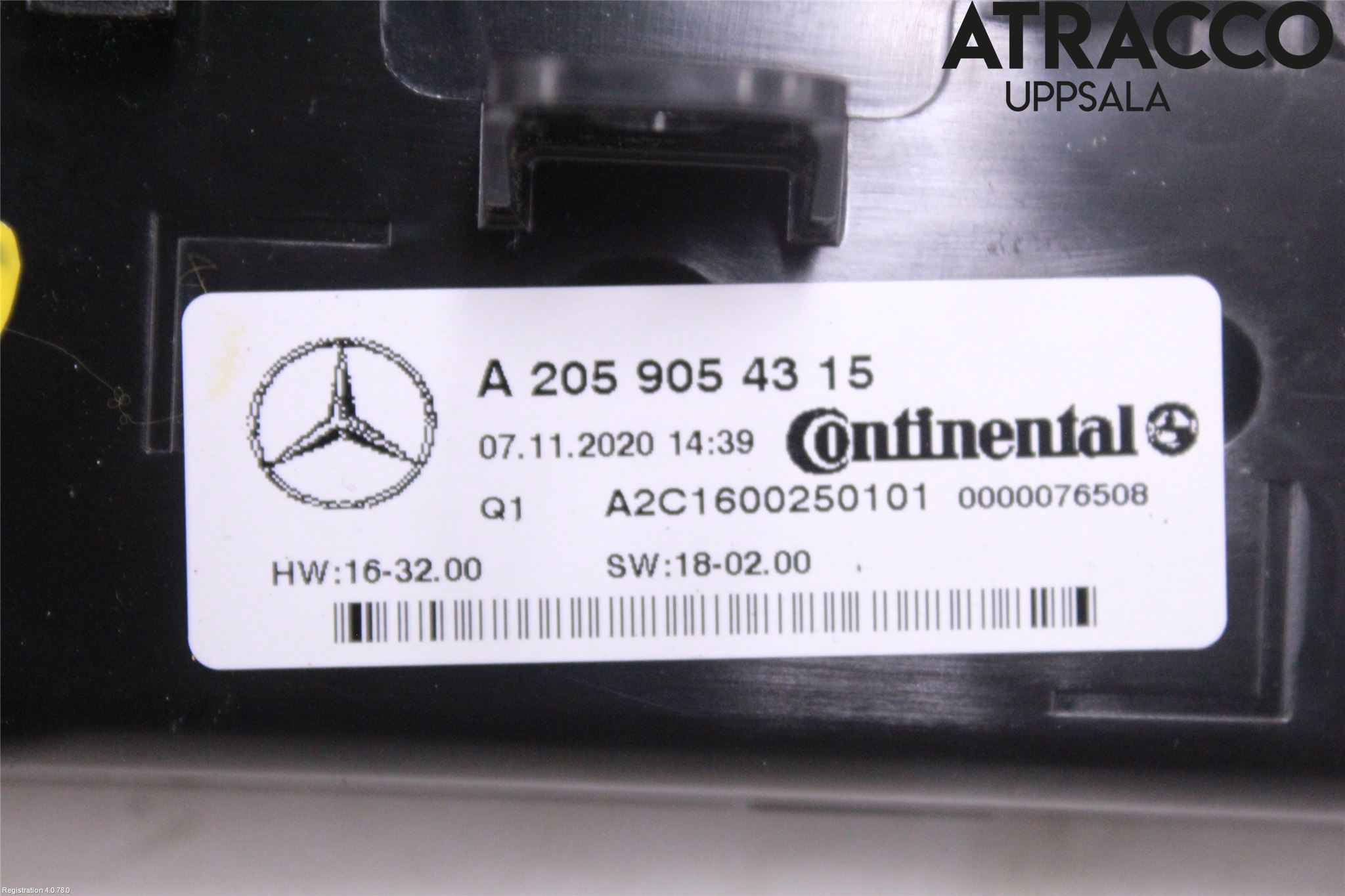 Mercedes-Benz MB C-KLASS (W205) 14-21 Ac Styrenhet Ac Manöveren