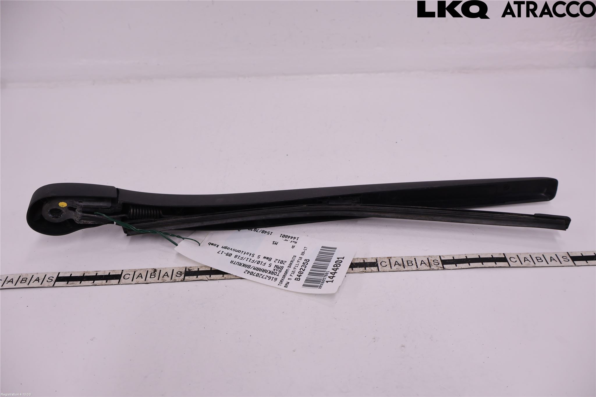 BMW 5 F10/F11/F18 09-17 Torkararm-Bakruta