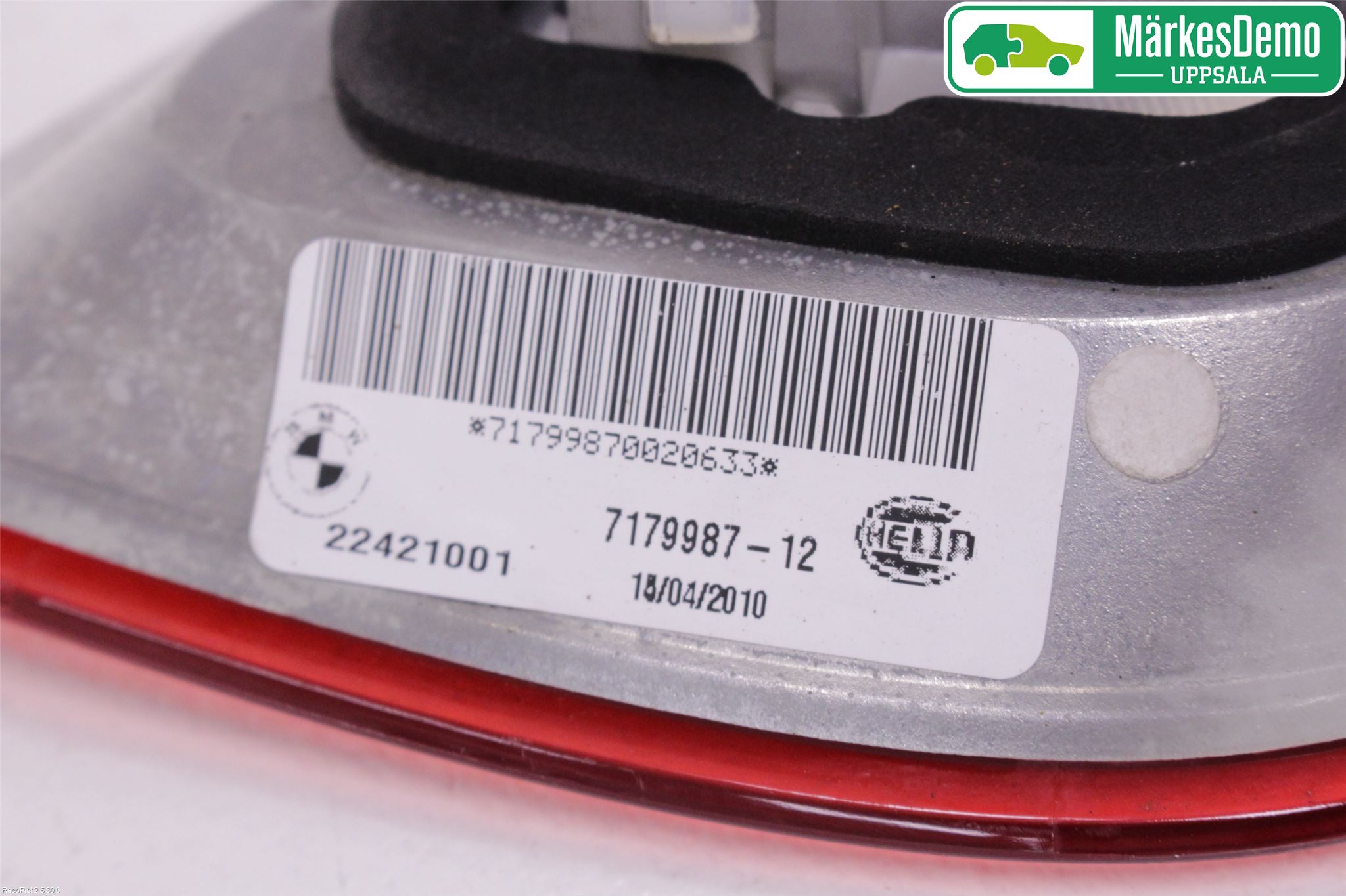 BMW X6 E71/E72   08-14 Bakljus Lucka Vä