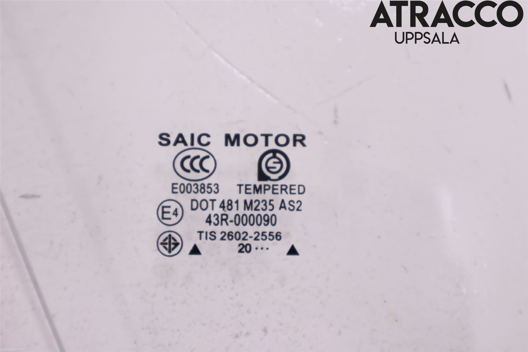 MG ZS EV 20- Dörruta Bak Vänster