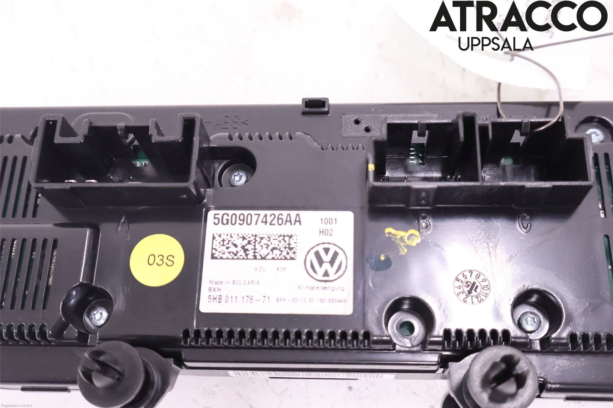 Volkswagen VW GOLF / E-GOLF VII 13-20 Ac Styrenhet Ac Manöveren