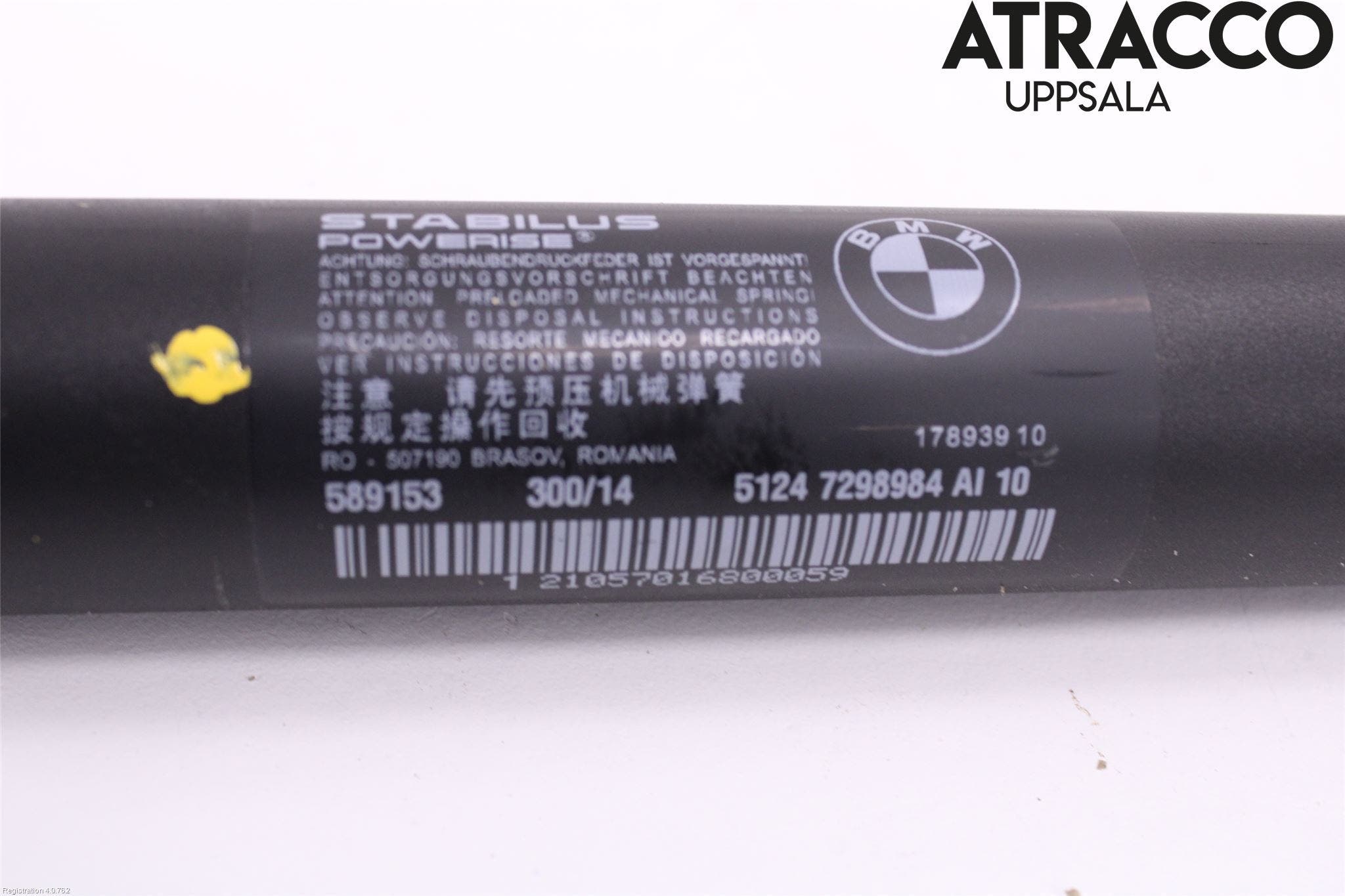 BMW 3 GT F34 13-19 Gasfjäder Baklucka