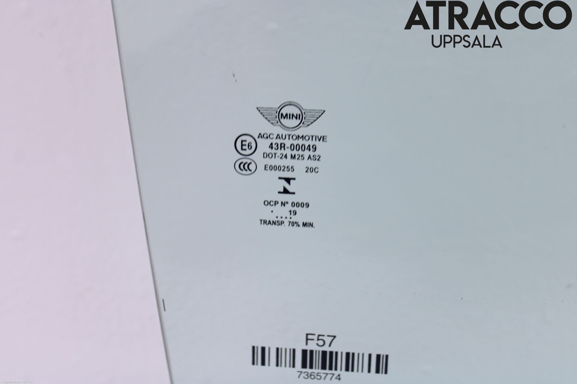 Mini CABRIO F57 16-24 Dörruta 2D Höger