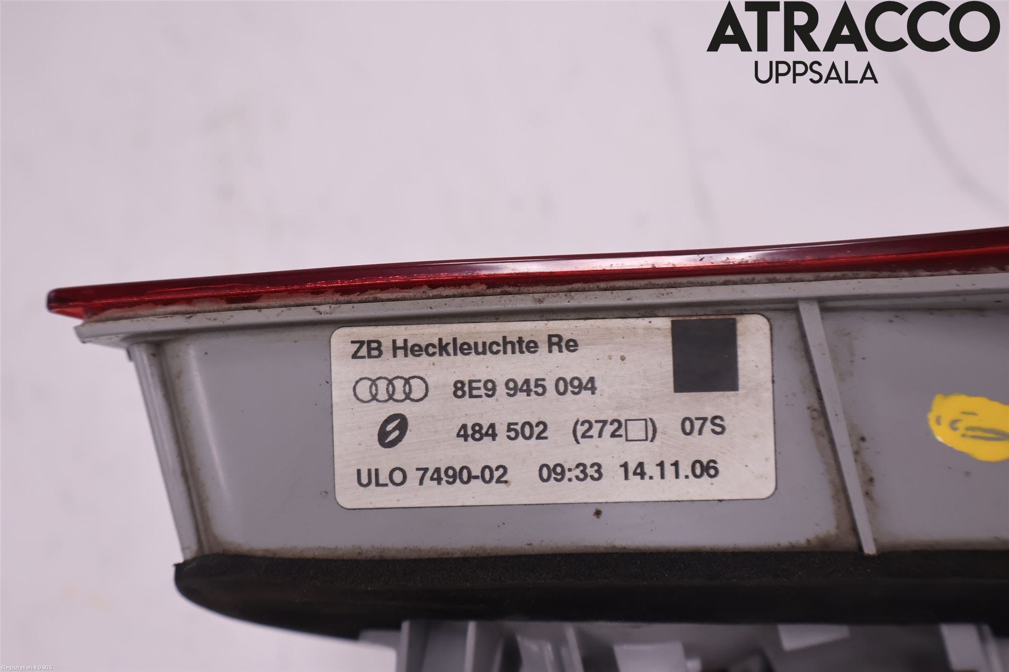 Audi A4/S4 05-07 Bakljus Lucka Hö