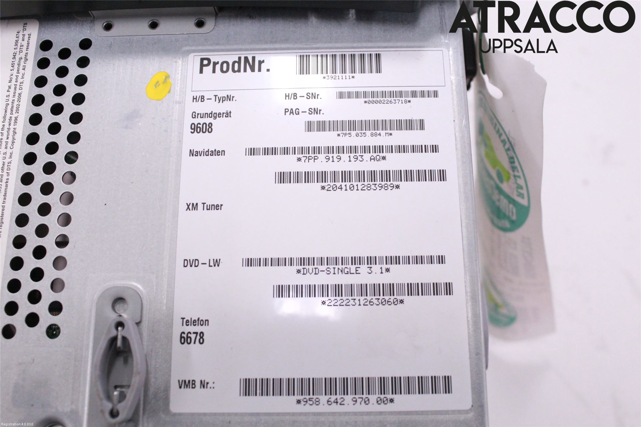 Porsche CAYENNE 03- Cd Radio - Multimediapanel