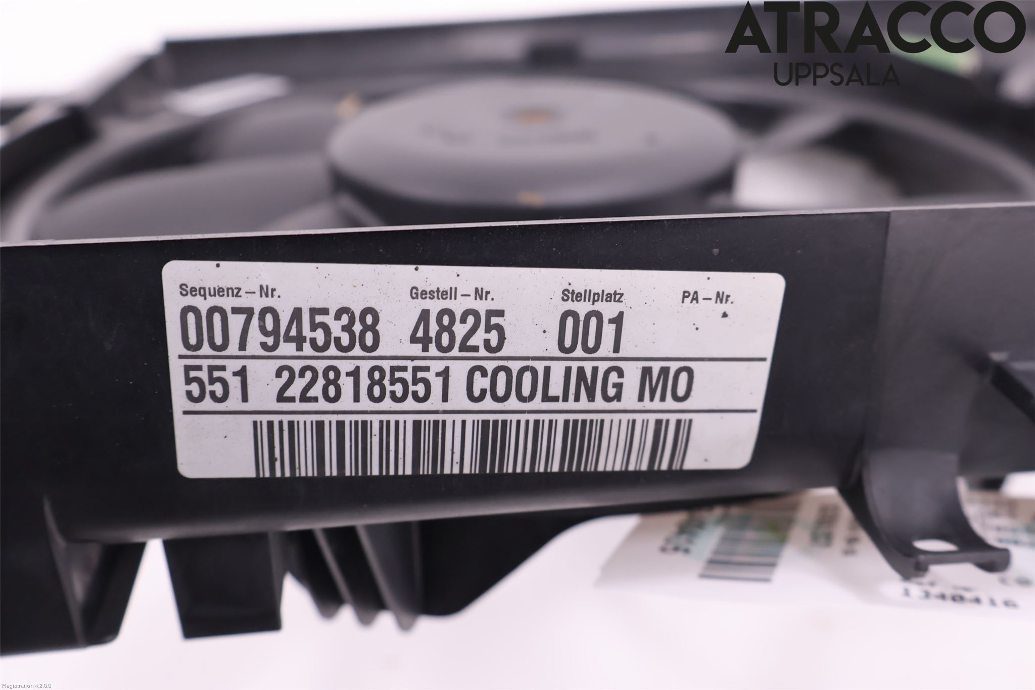 Opel INSIGNIA 09-16 Kylfläkt El