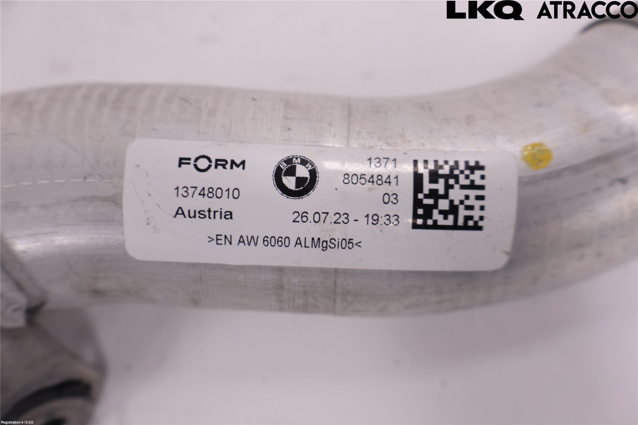 BMW 3 G20/G21/G80/G81 19- Laddluft-Intercoolerrör