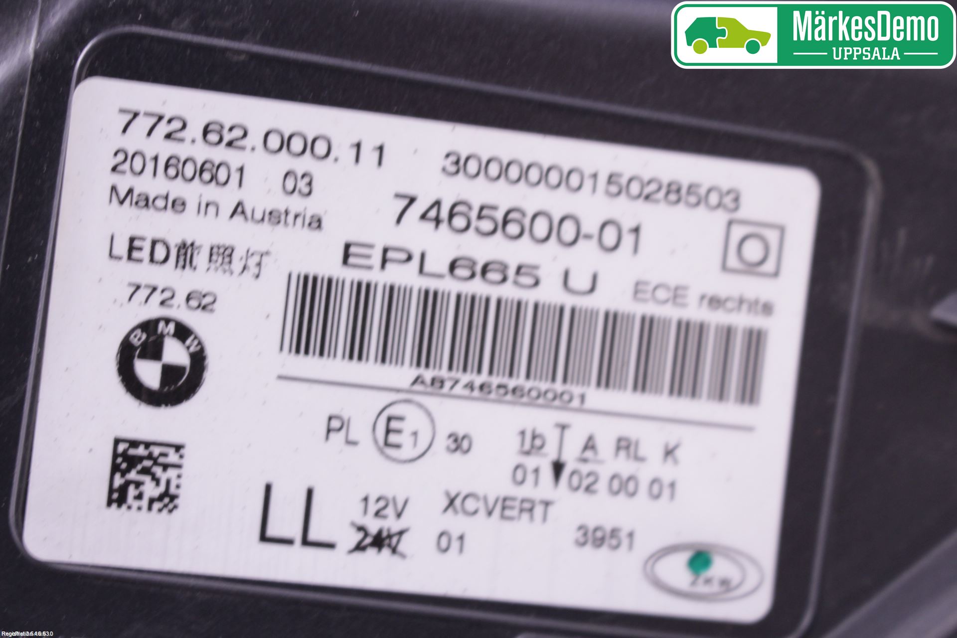 BMW 7 G11/G12 15-22 Strålkastare Höger