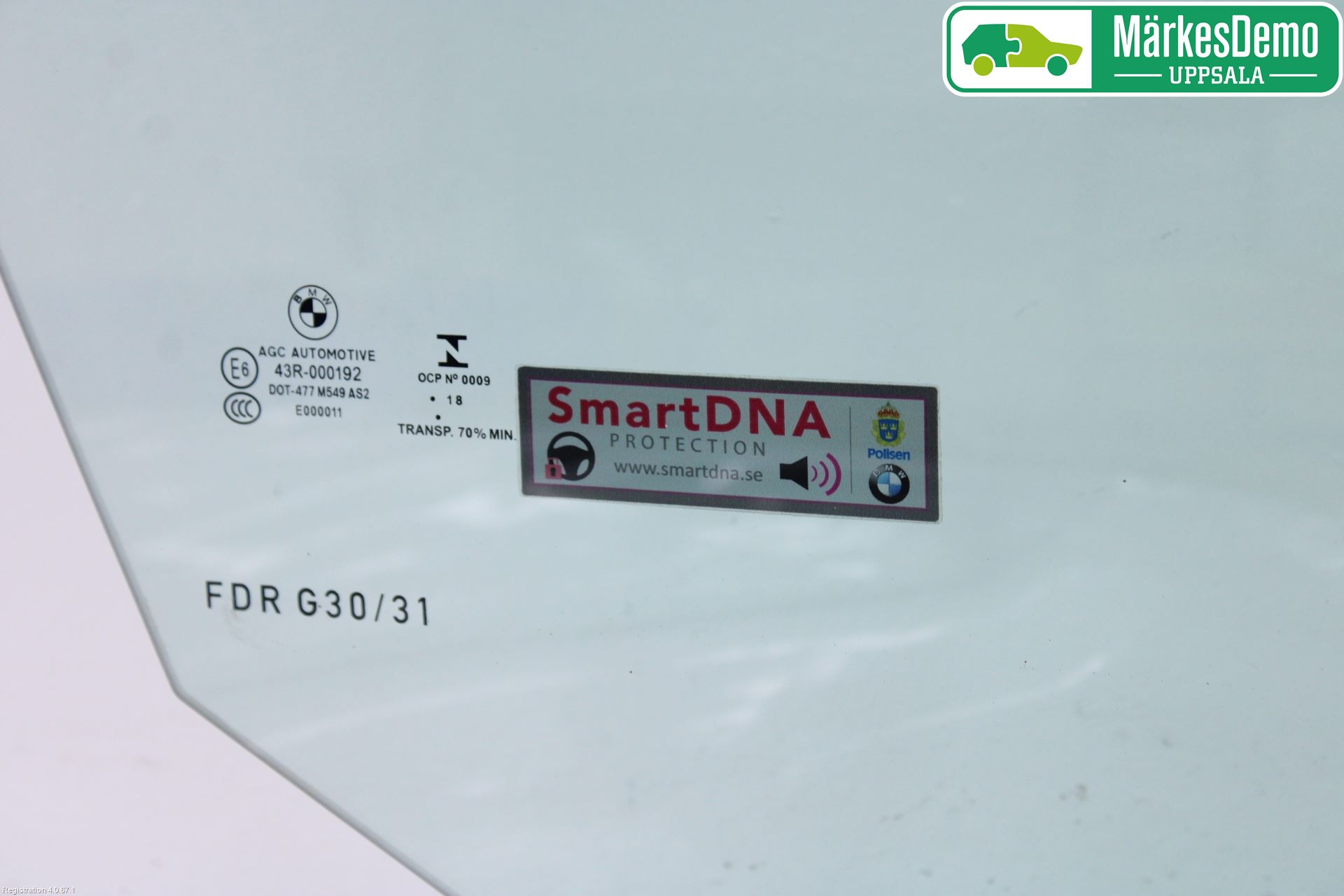 BMW 5 G30/G31/F90 17-23 Dörruta Fram Höger