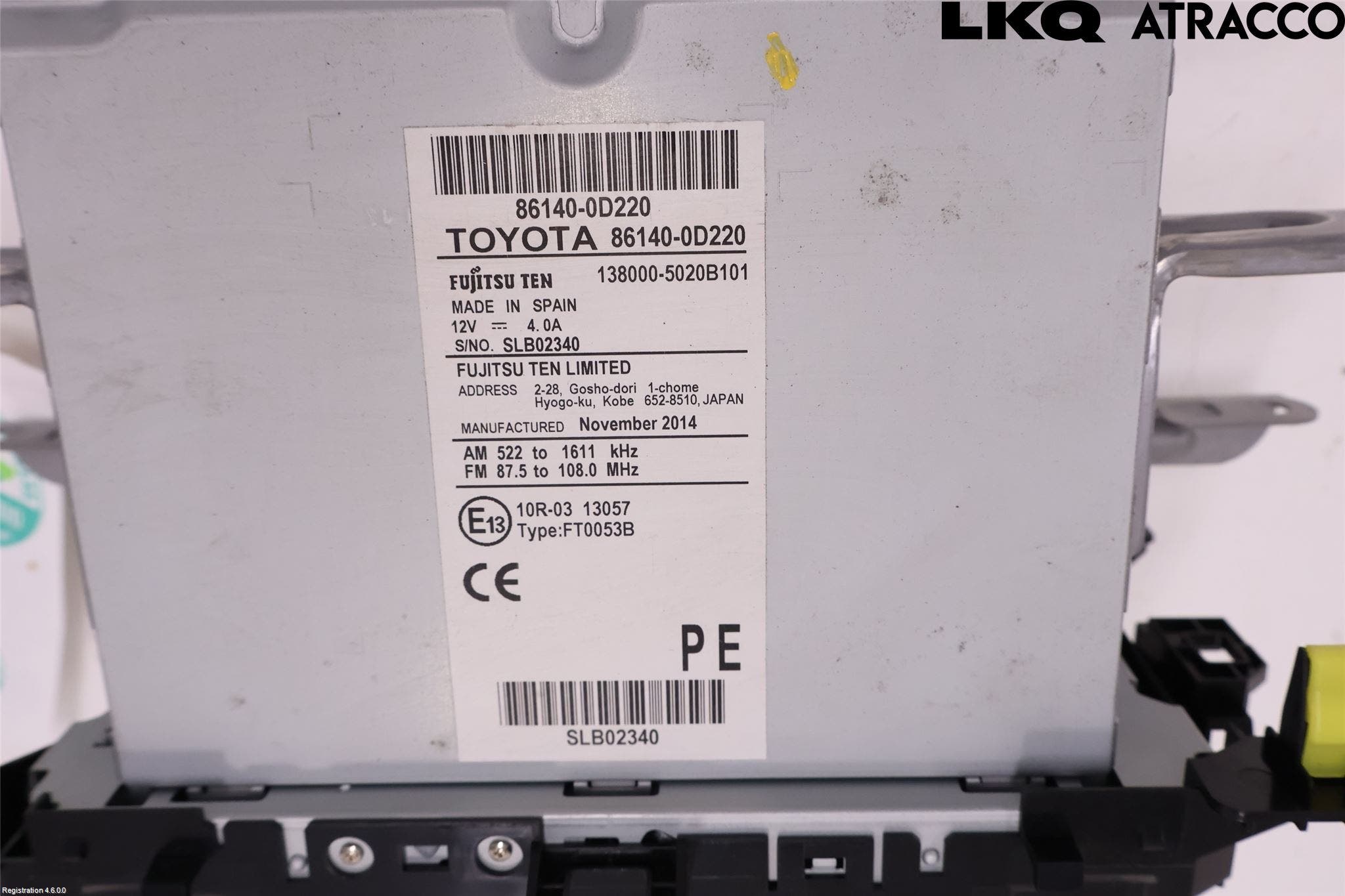 Toyota YARIS XP130 15-20 Cd Radio - Multimediapanel