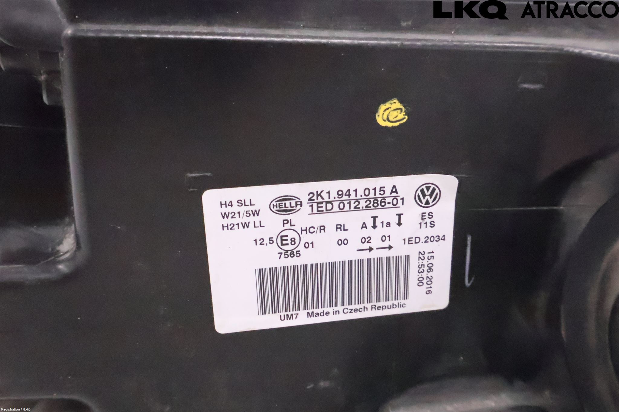 Volkswagen VW CADDY 16-20 Strålkastare Vänster