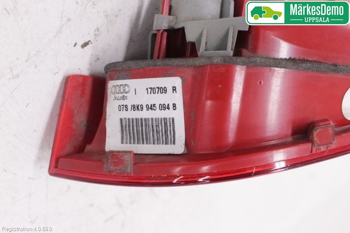 Audi A4/S4 08-11 Bakljus Lucka Hö