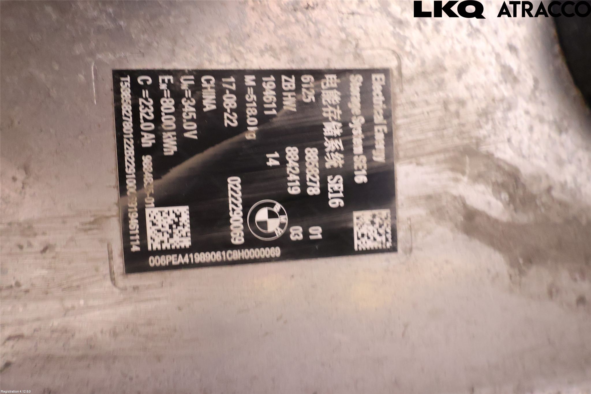 BMW iX3 G08 21- Batteri Högspänning