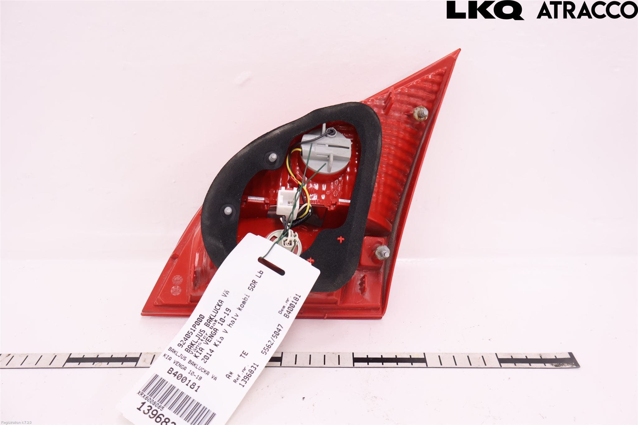 Kia VENGA 10-19 Bakljus Lucka Vä