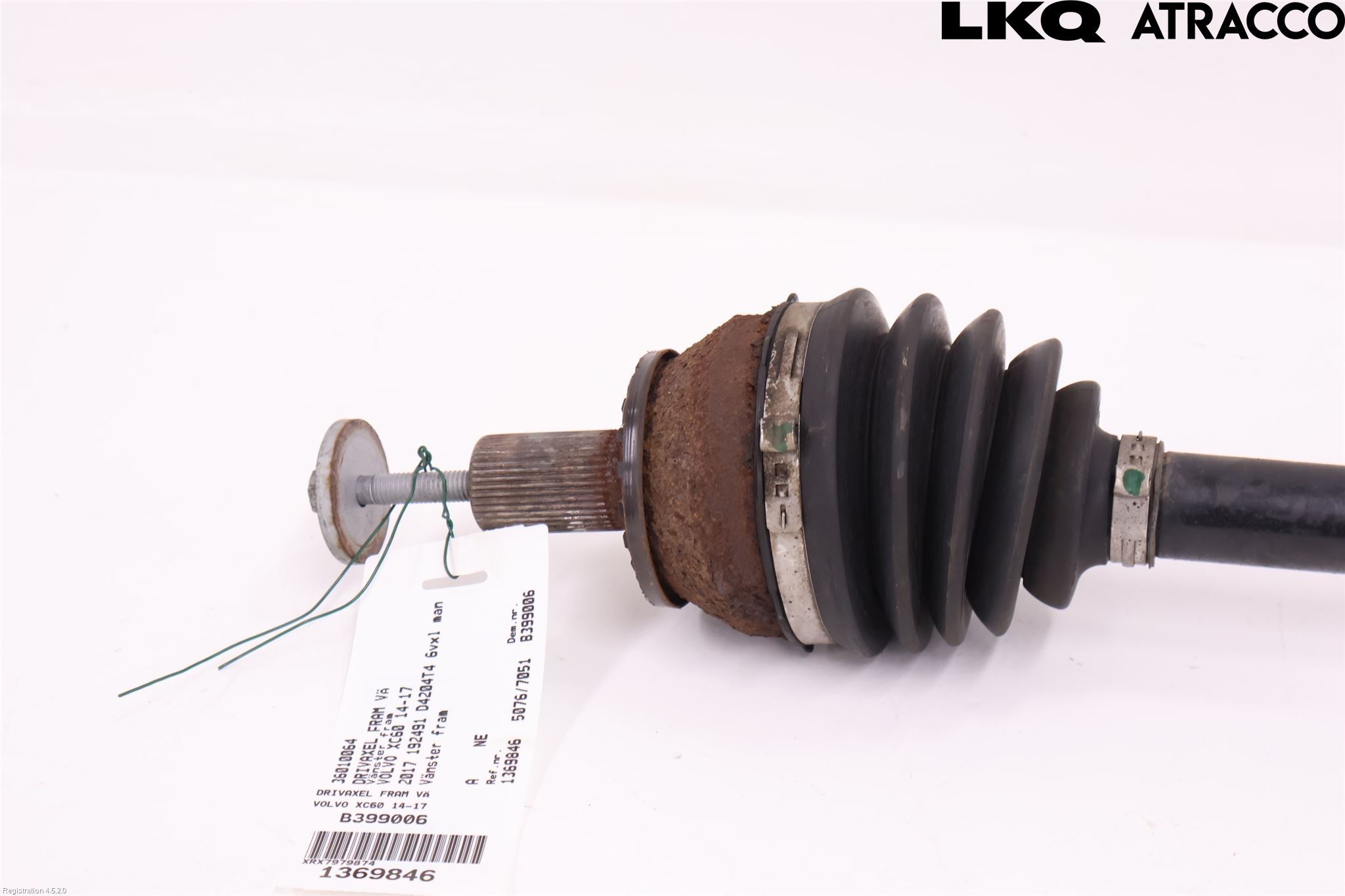 Volvo XC60 14-17 Drivaxel Fram Vänster