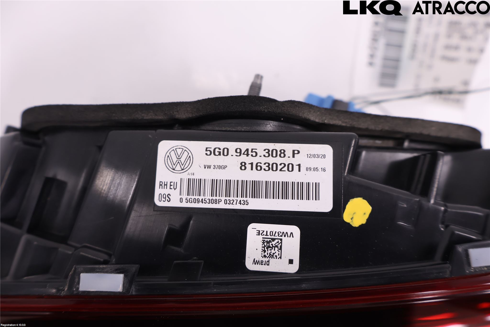 Volkswagen VW GOLF / E-GOLF VII 13-20 Bakljus Lucka Hö