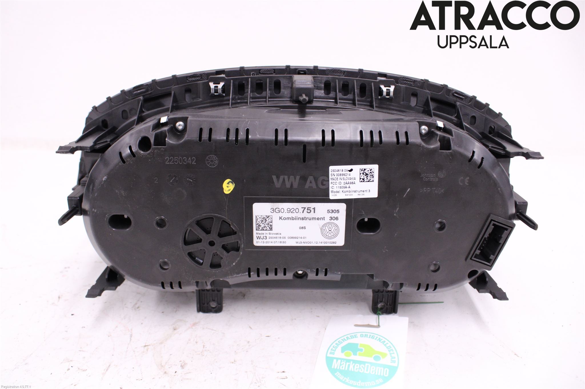 Volkswagen VW PASSAT 15-19 Instrument Komb