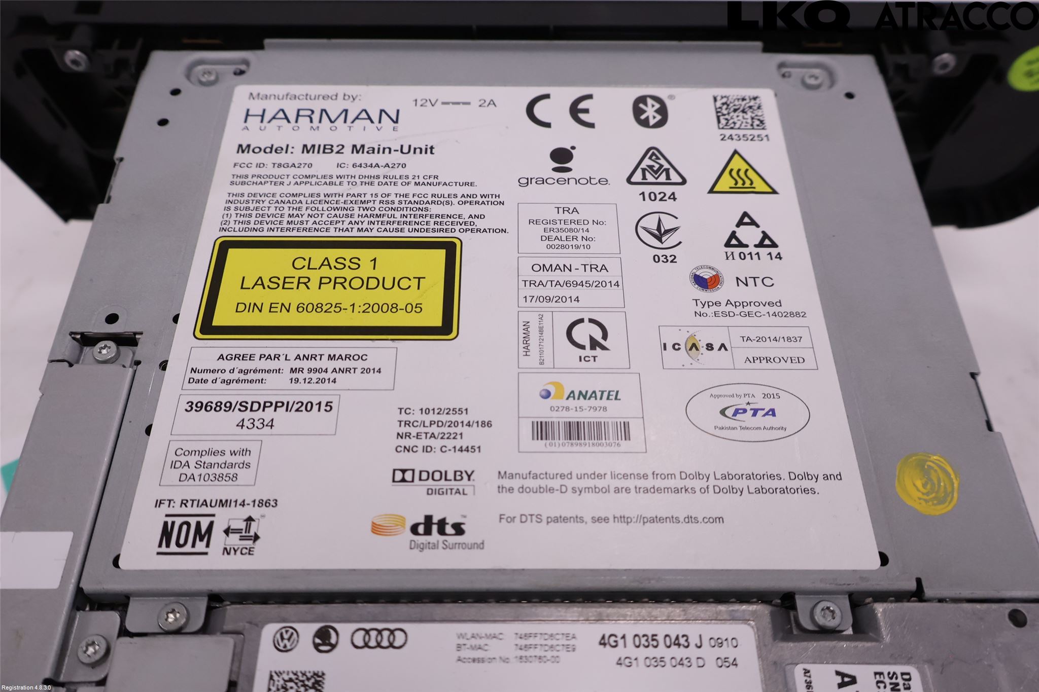 Audi A6/S6 4G 11-18 Cd Radio - Multimediapanel