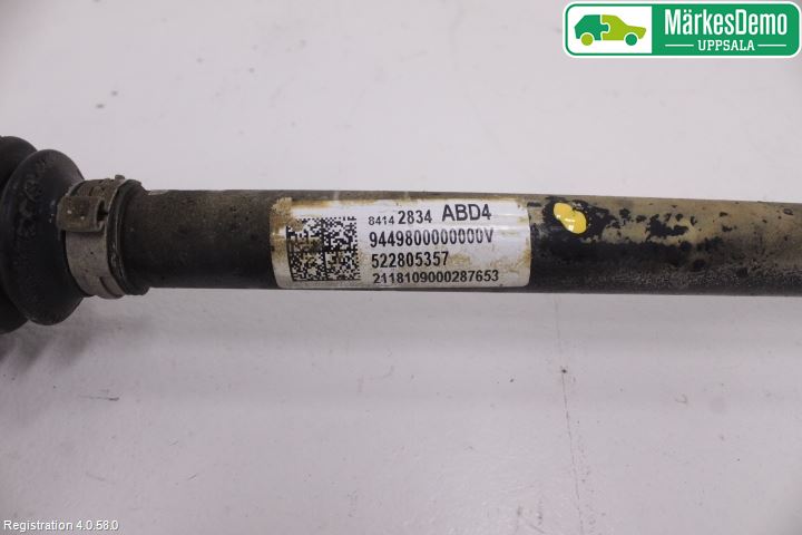 Opel INSIGNIA 17- Drivaxel Bak Höger