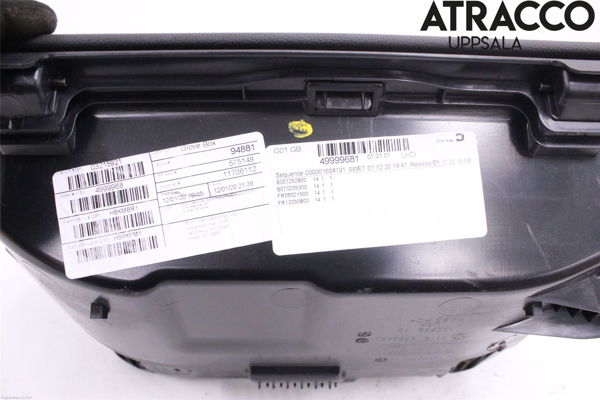 BMW X3 G01 18- Handskfack