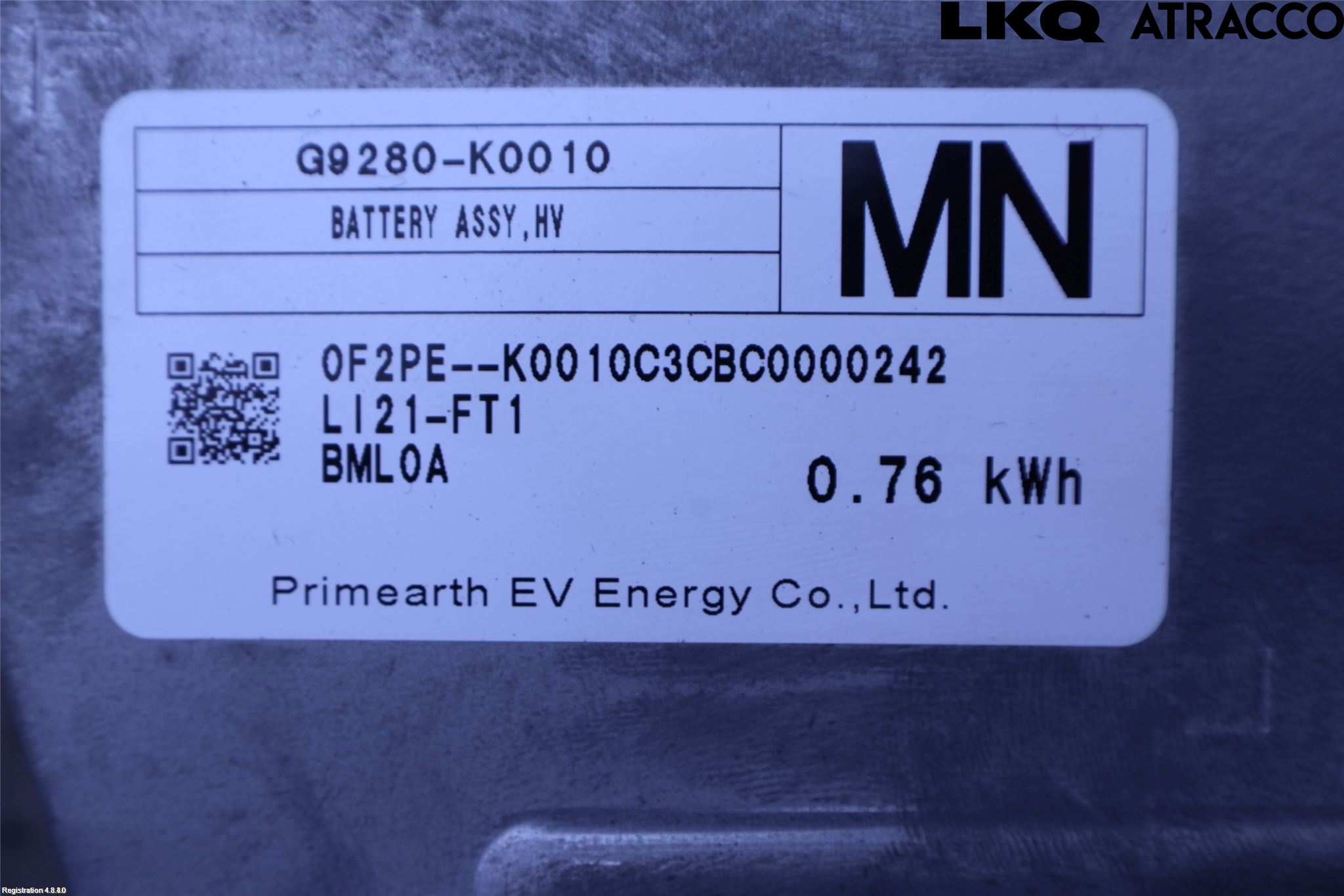 Toyota YARIS XP21 20- Batteri Högspänning