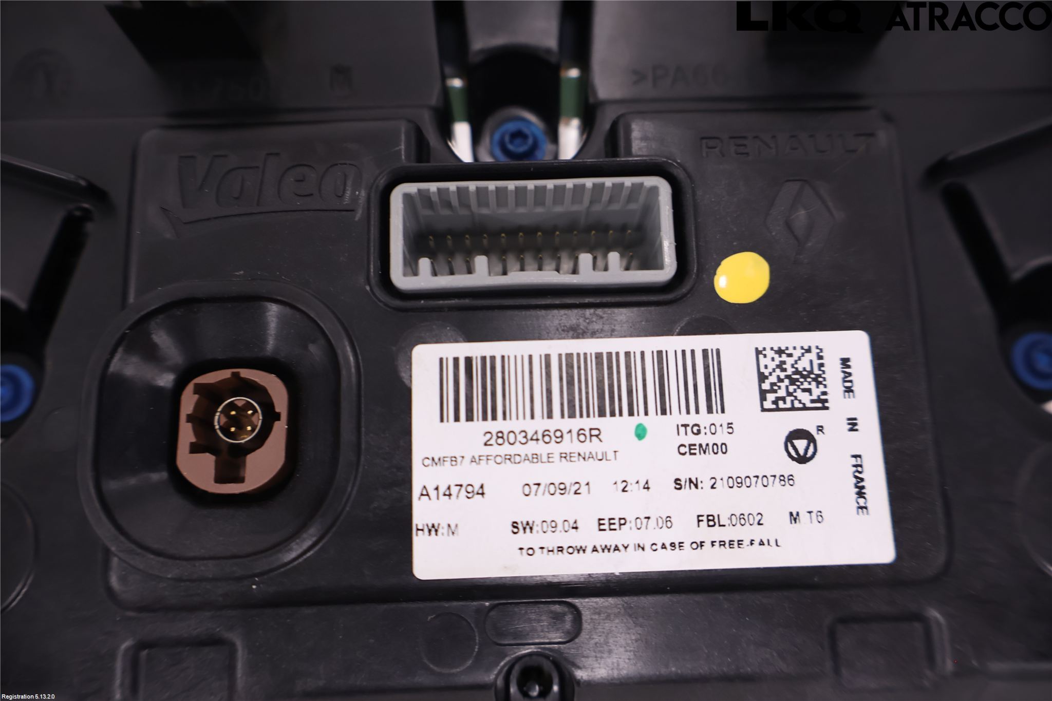 Renault ZOE/E-TECH 13- Bildskärm