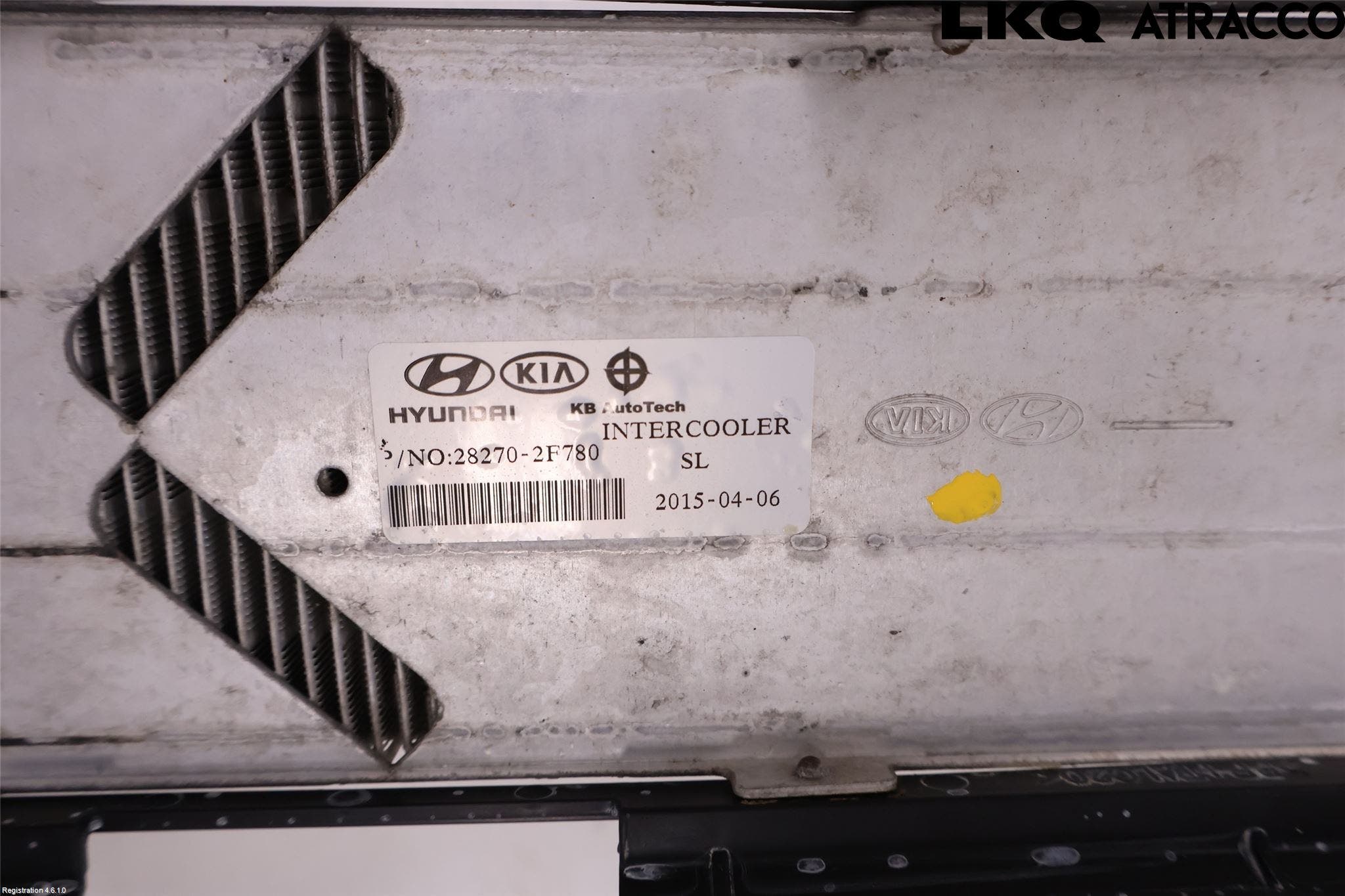 Kia SPORTAGE (SL) 11-15 Laddluft-Intercooler Kyl