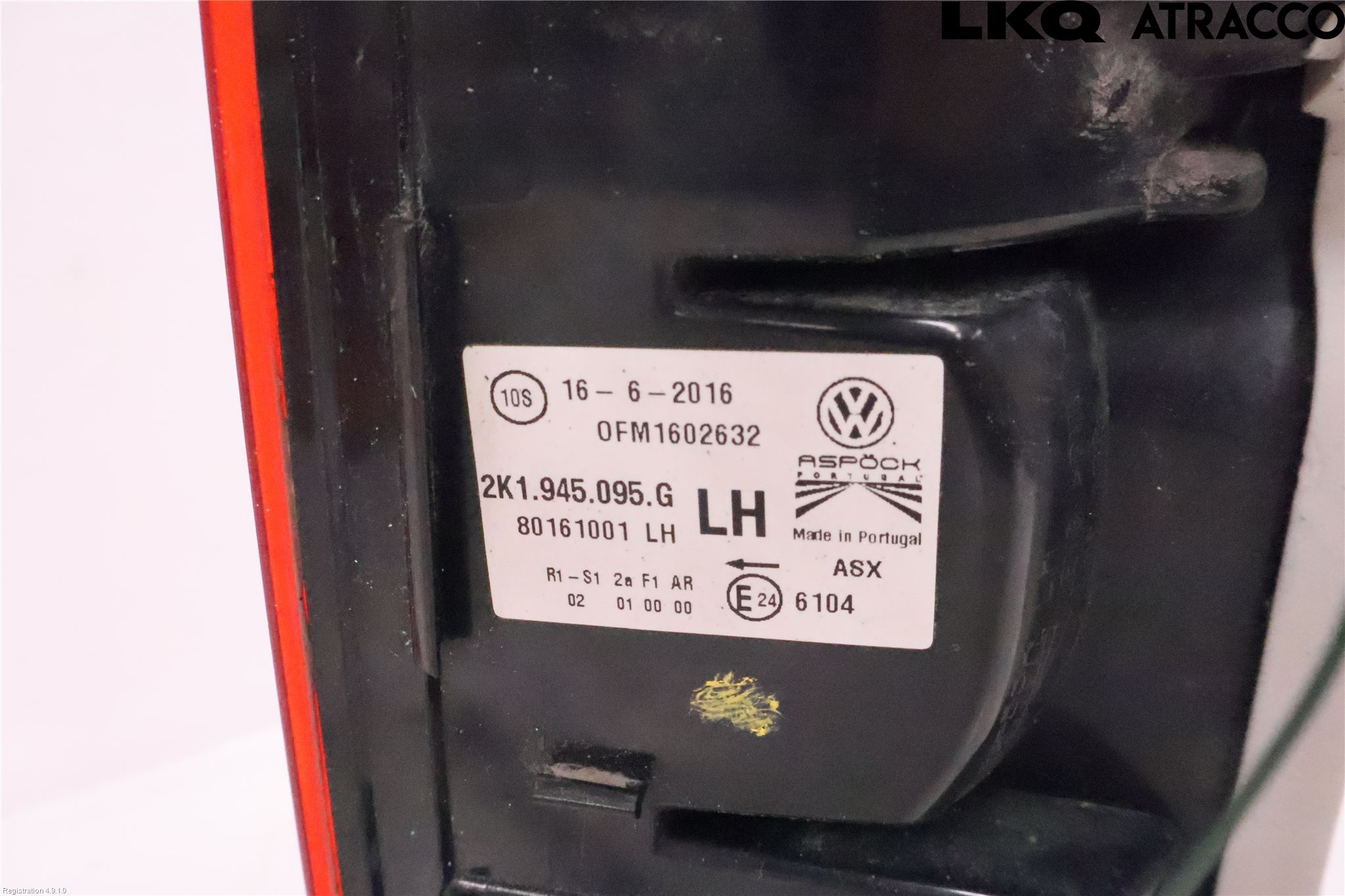 Volkswagen VW CADDY 16-20 Bakljus Vänster