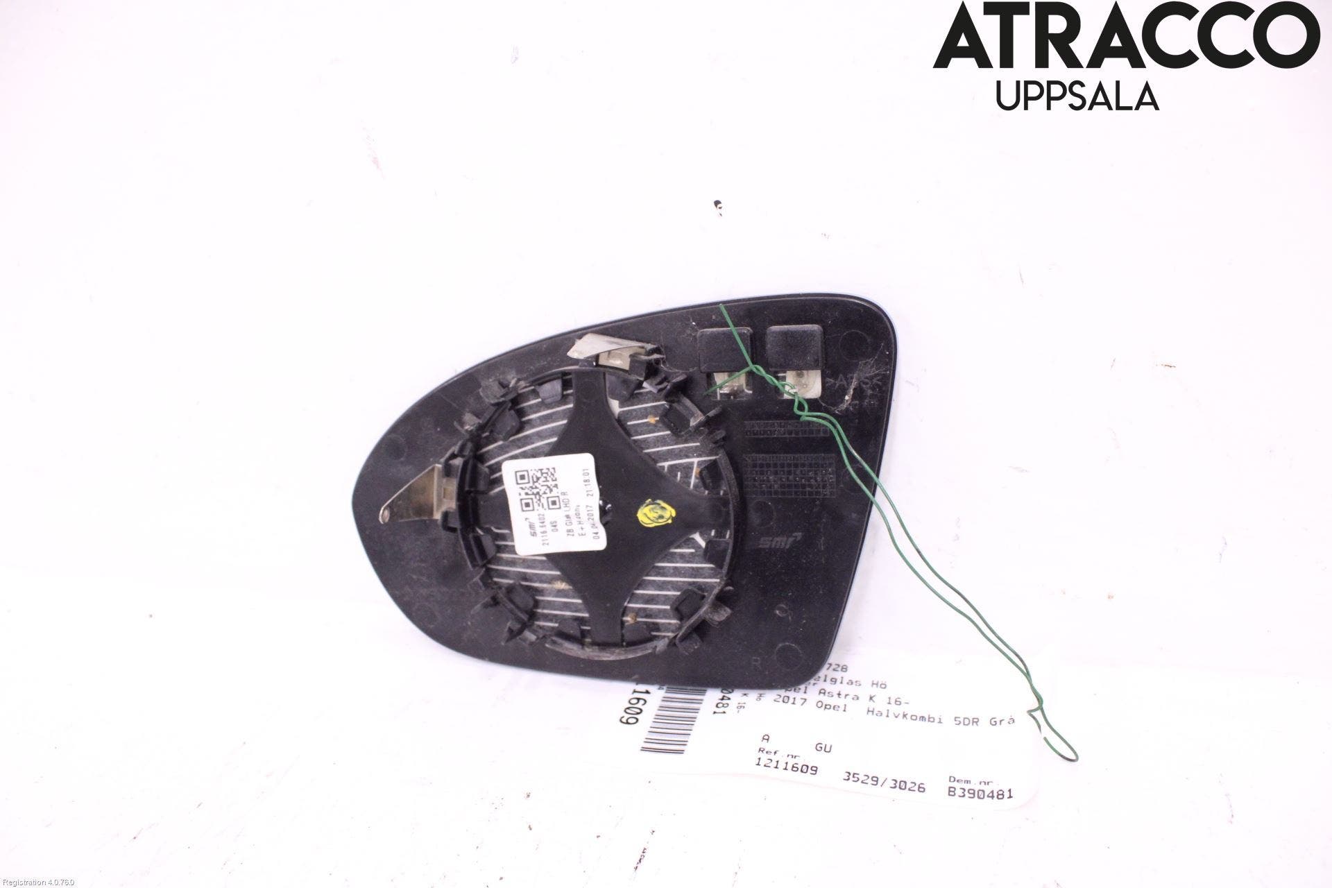 Opel ASTRA K 16-22 Spegelglas Hö