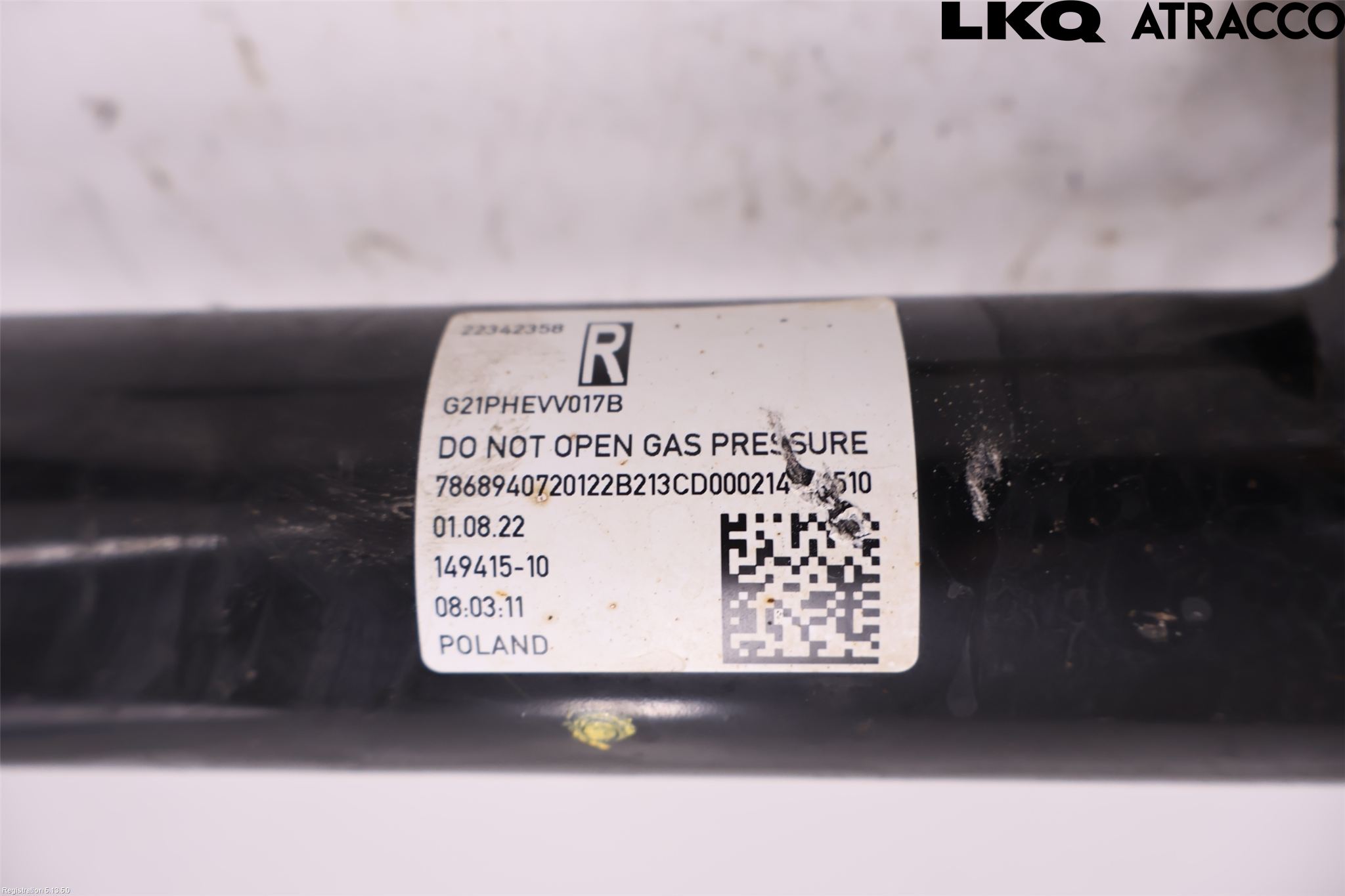 BMW 3 G20/G21/G80/G81 19- Fjäderben Fram Höger