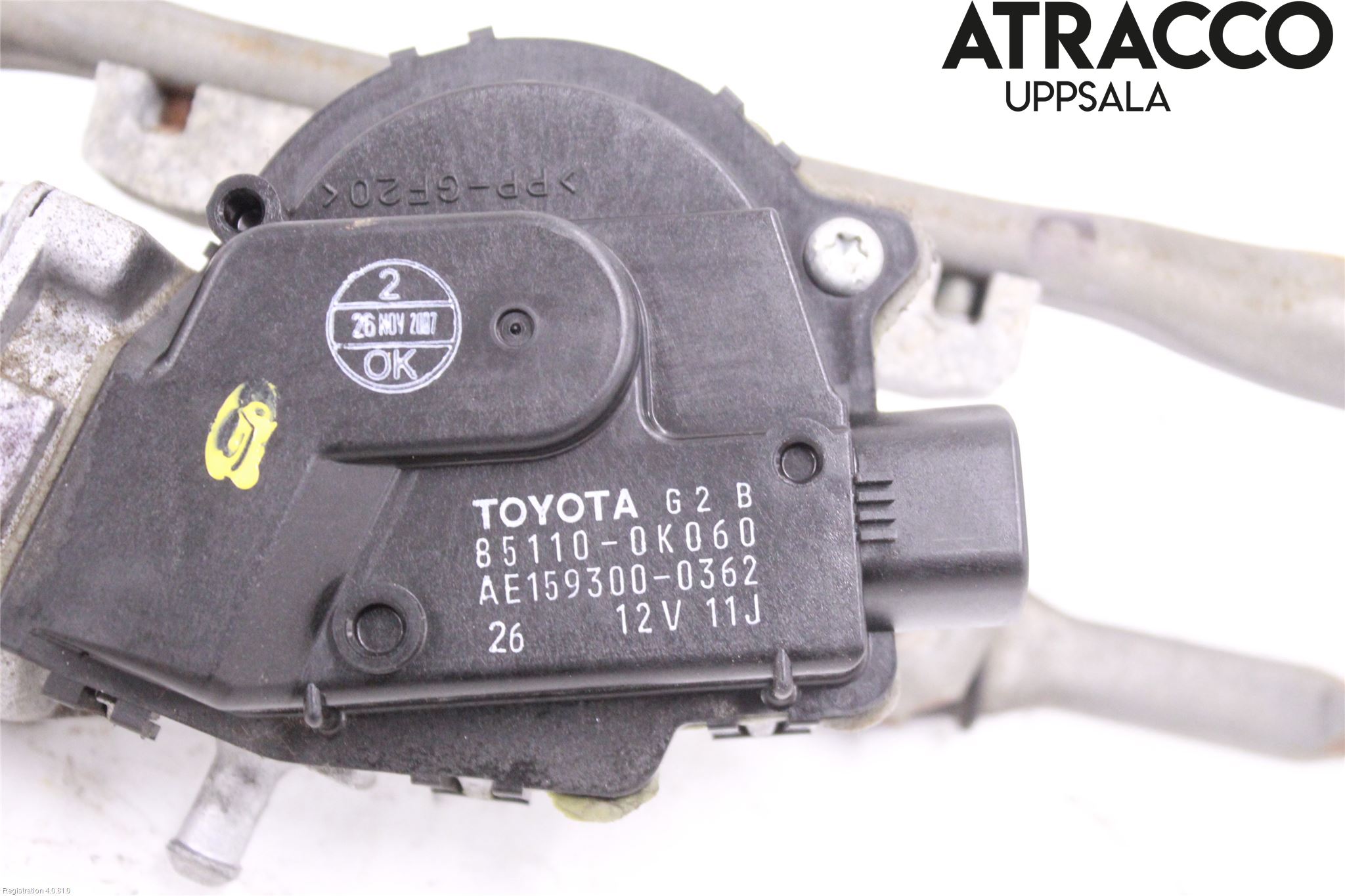 Toyota HILUX 05-16 Torkarmekanism Vindruta