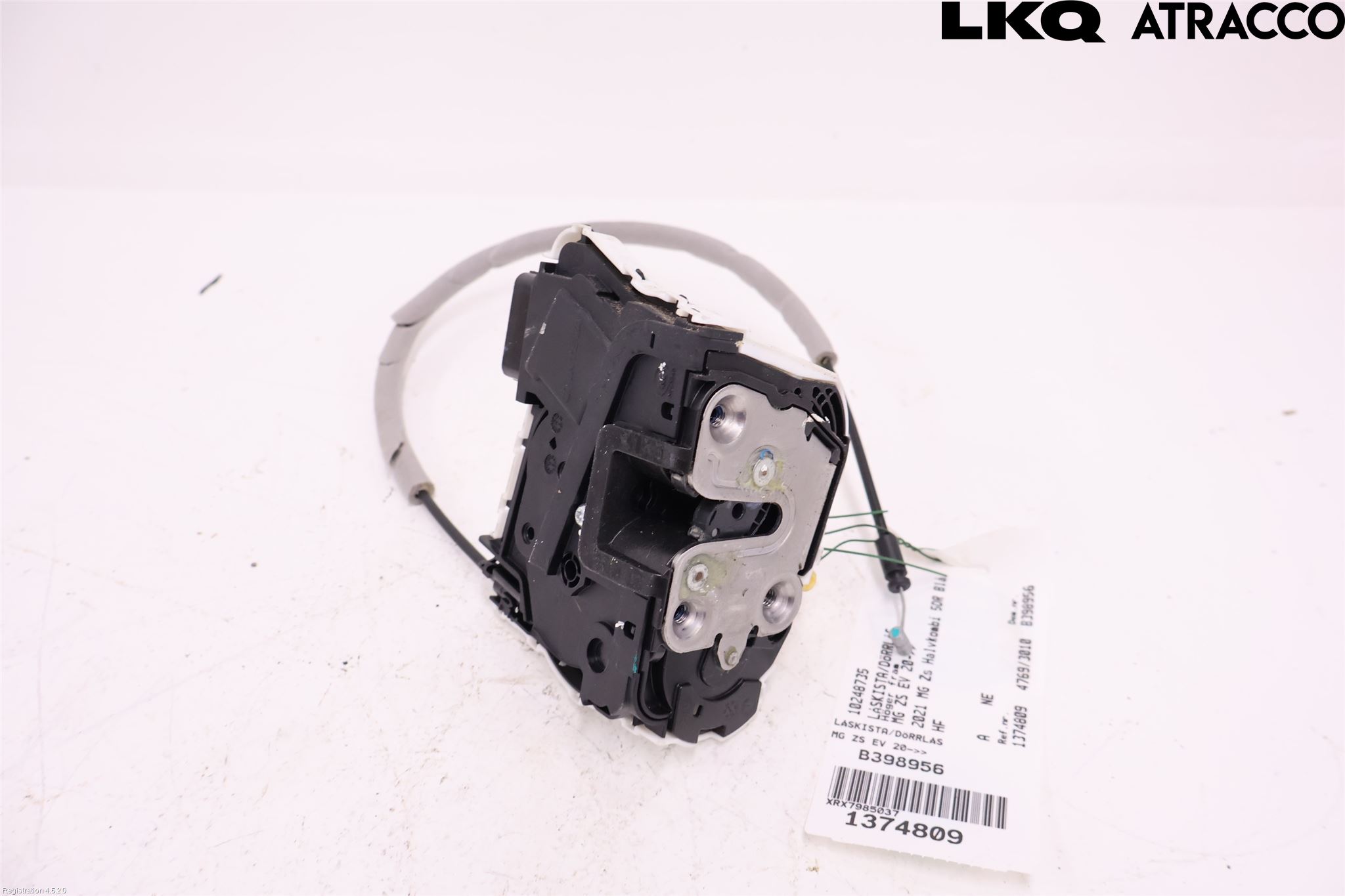 MG ZS EV 20- Låskista-Dörrlås