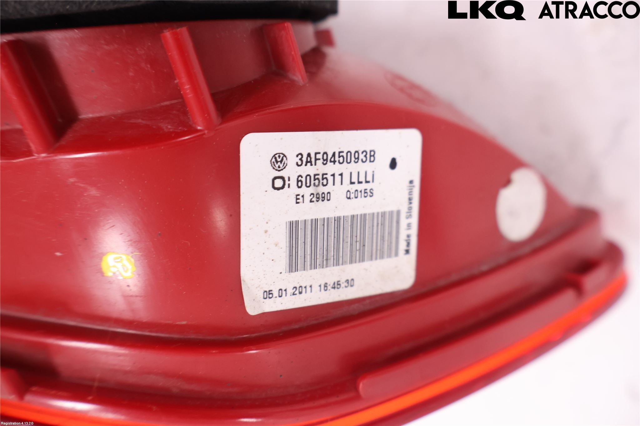 Volkswagen VW PASSAT 11-14 Bakljus Lucka Vä