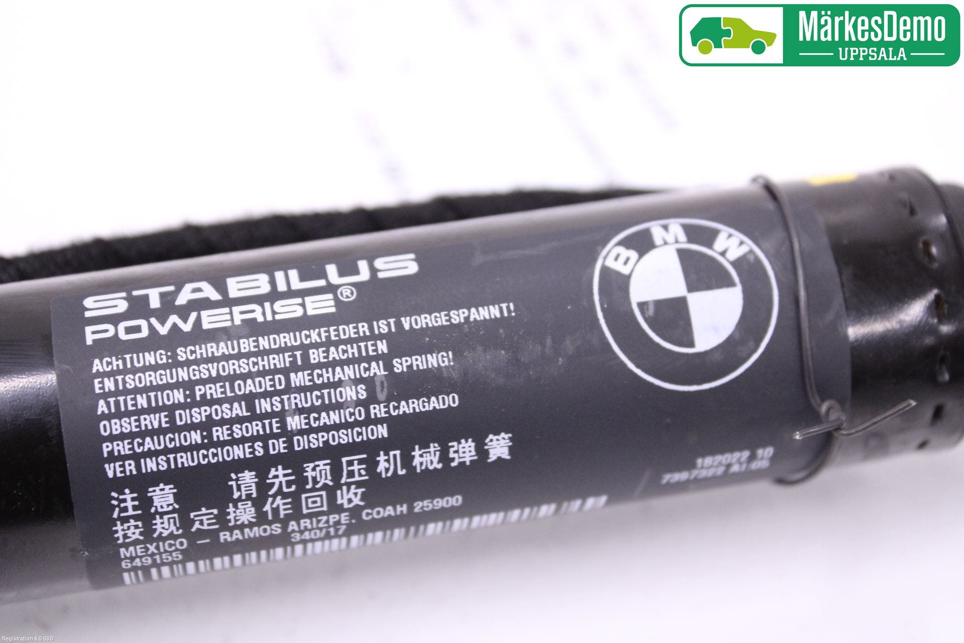 BMW X3 G01 18- Gasfjäder Baklucka