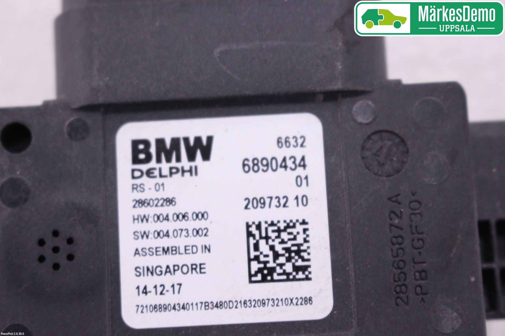 BMW 5 G30/G31/F90 17-23 Sensor Aktivt Kollisionsskydd