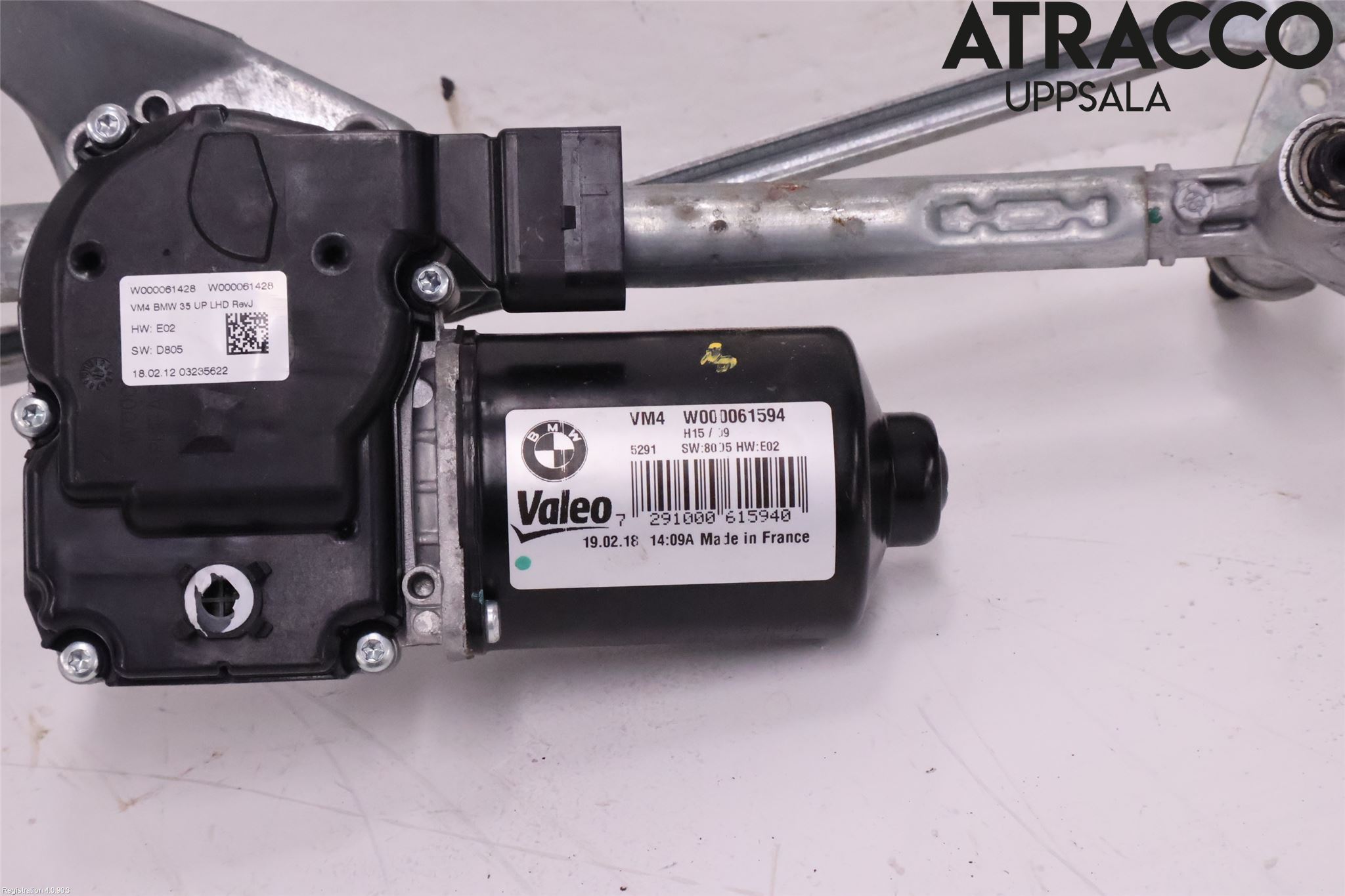 BMW 5 G30/G31/F90 17-23 Torkarmekanism Vindruta