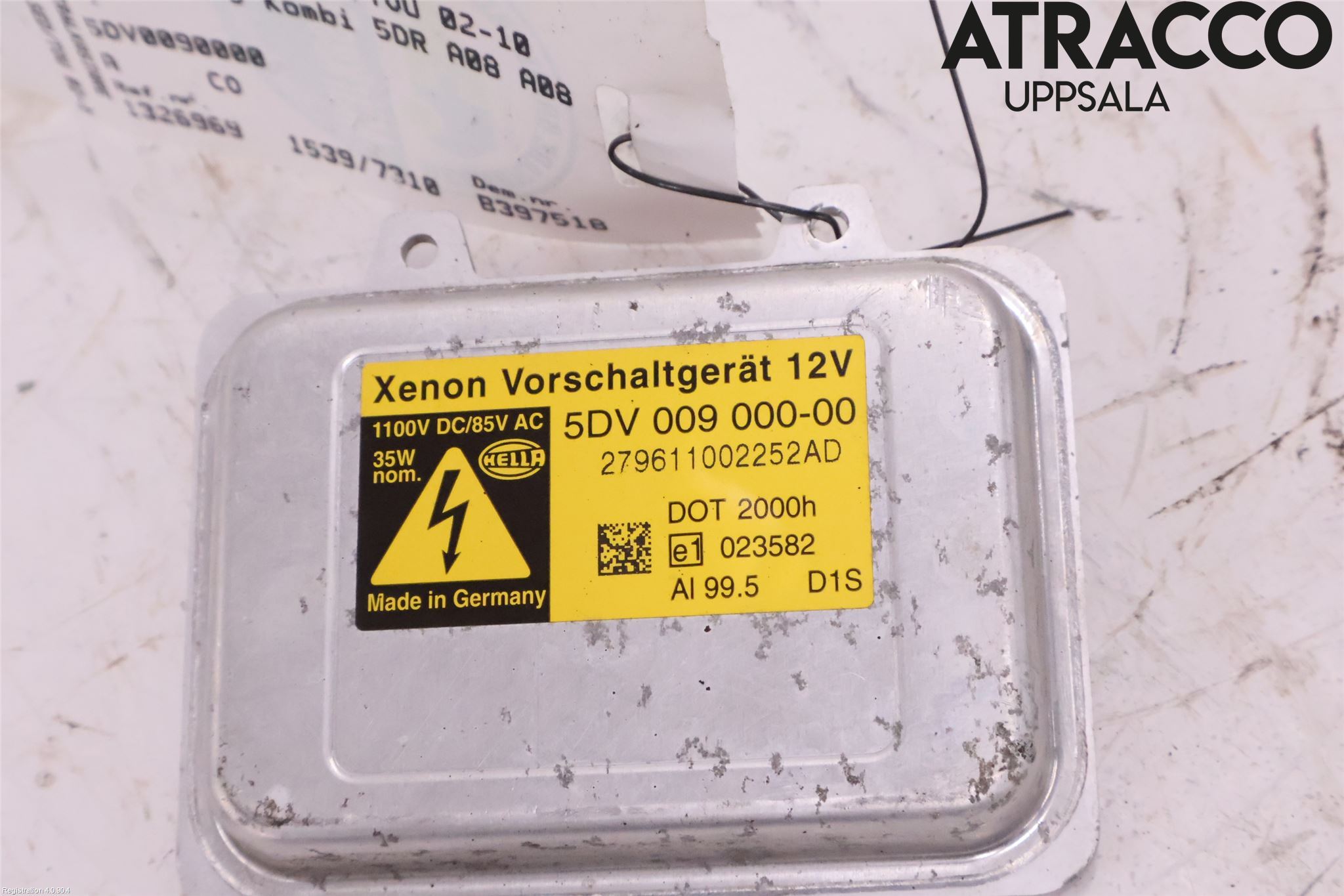 BMW 5 E60/61 Sed/Tou 02-10 Styrenhet Strålkastare