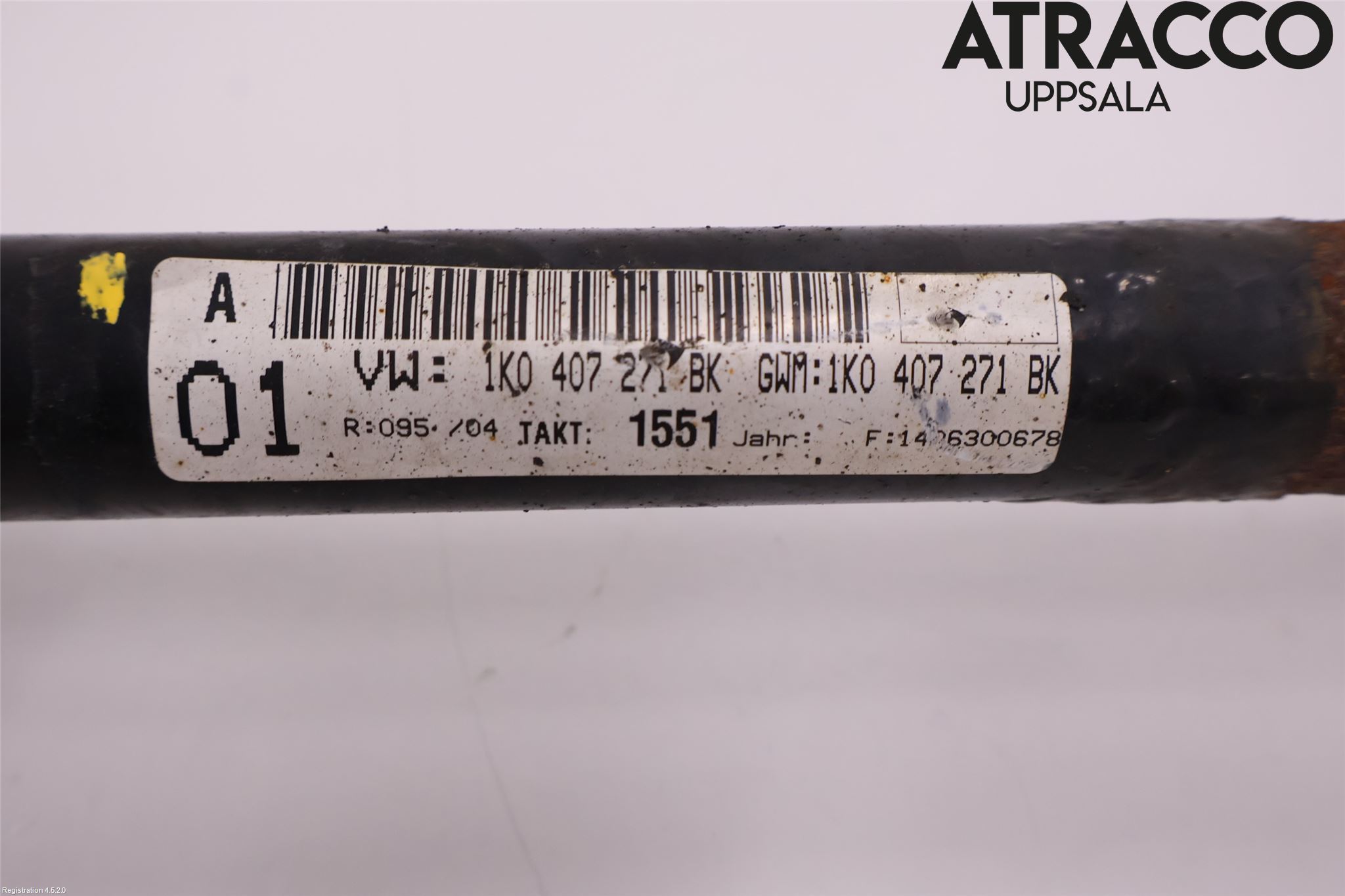 Volkswagen VW GOLF / E-GOLF VII 13-20 Drivaxel Fram Vänster