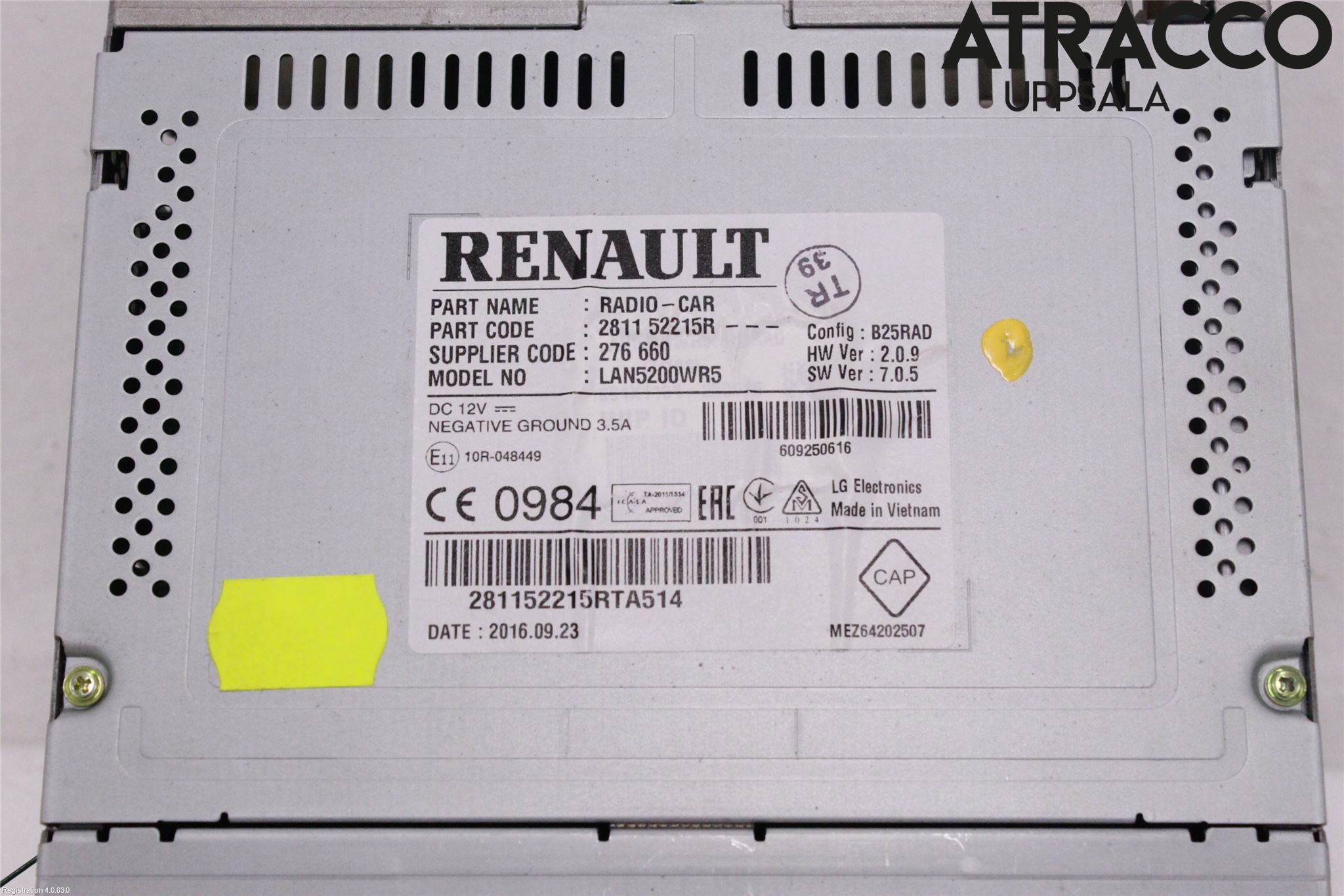Dacia SANDERO/STEPWAY 13-20 Cd Radio - Multimediapanel