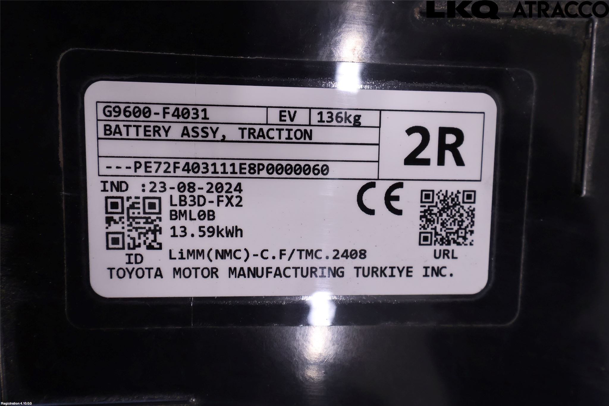 Toyota C-HR 24- Batteri Högspänning