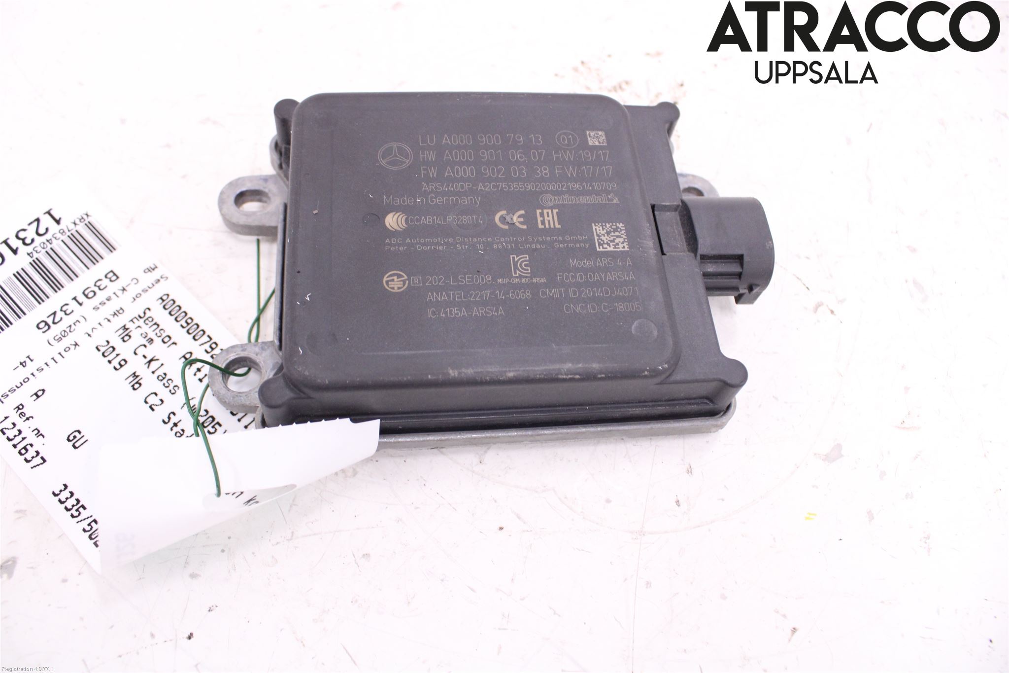 Mercedes-Benz MB C-KLASS (W205) 14-21 Sensor Aktivt Kollisionsskydd