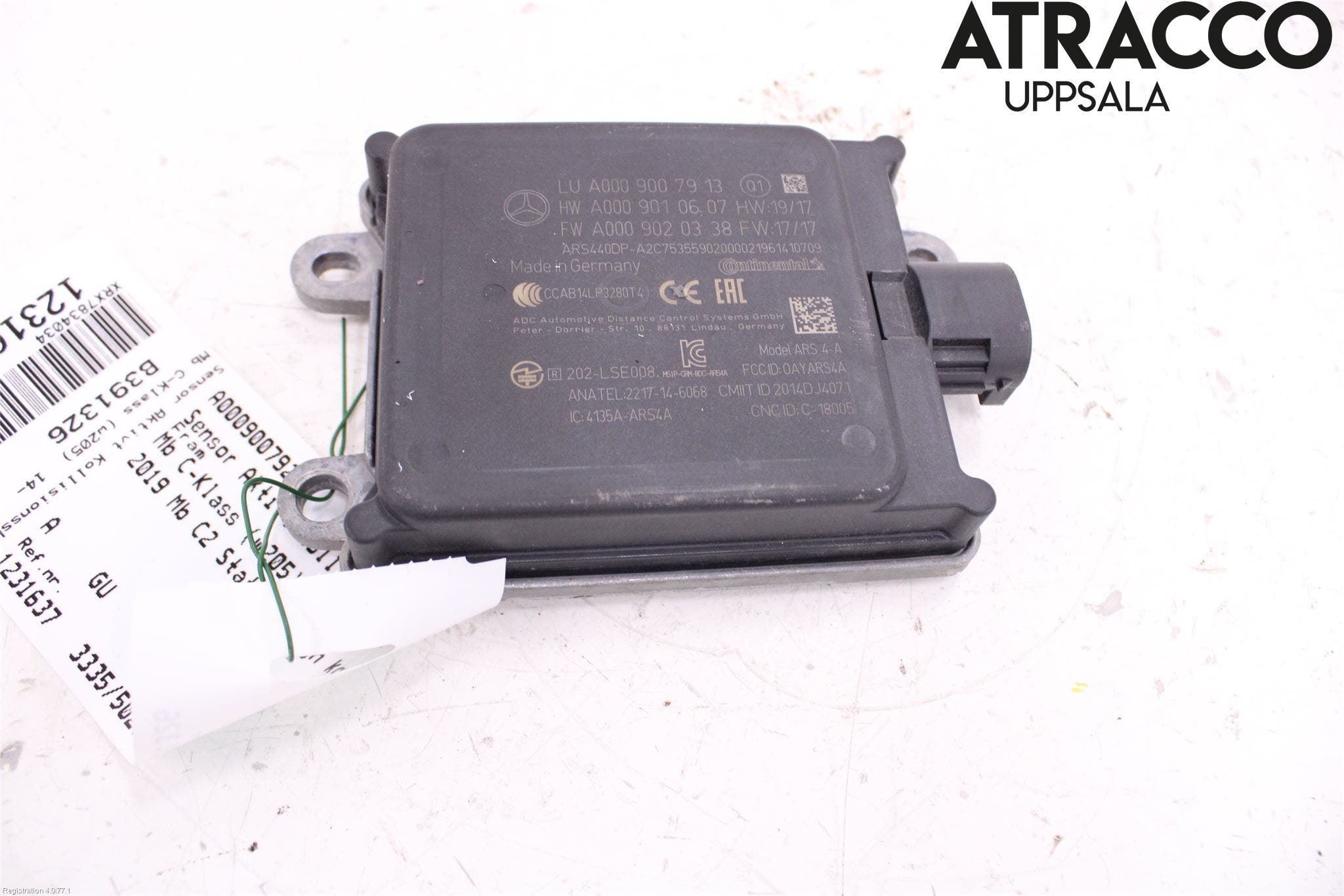 Mercedes-Benz MB C-KLASS (W205) 14-21 Sensor Aktivt Kollisionsskydd