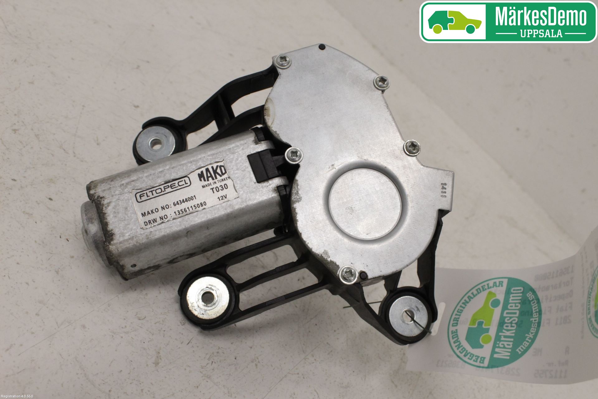 Fiat FIORINO Torkarmotor Baklucka