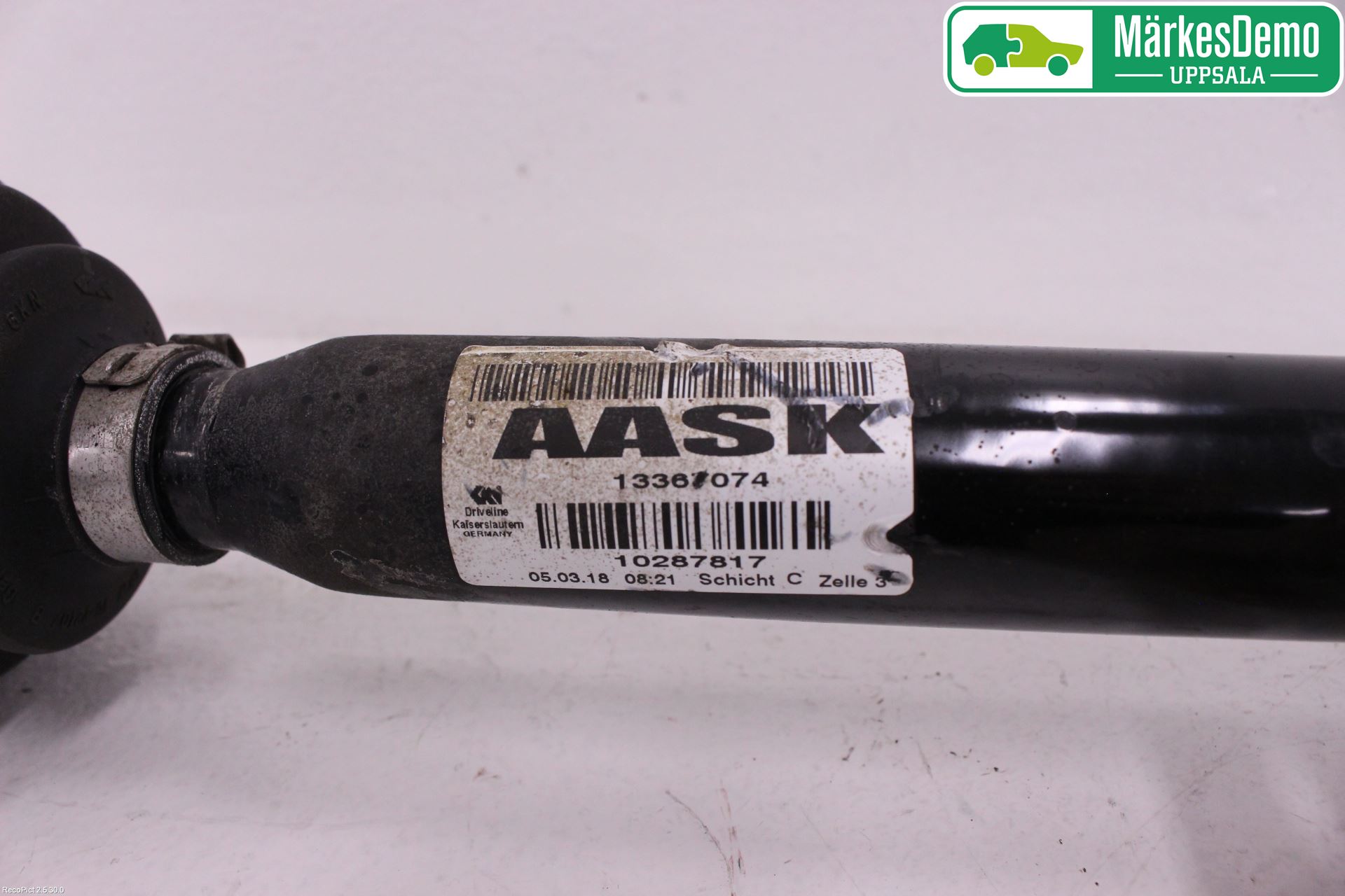 Opel ASTRA K 16-22 Drivaxel Fram Höger