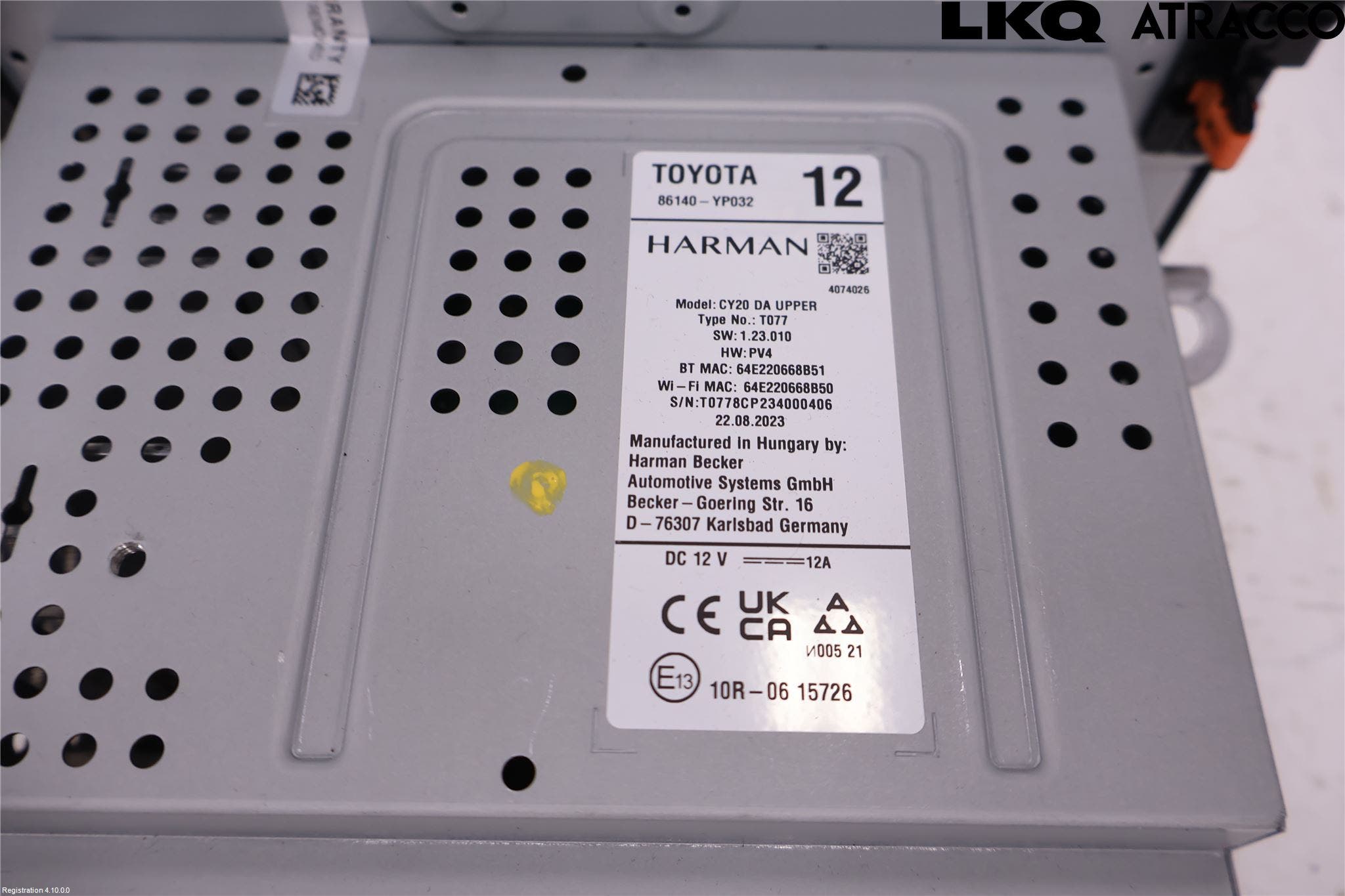 Toyota YARIS CROSS XP21 21- Cd Radio - Multimediapanel