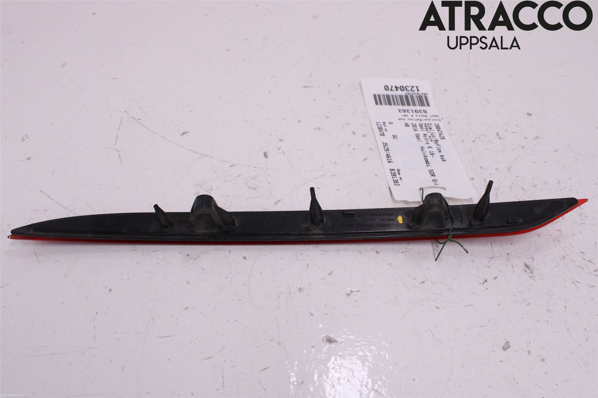 Opel ASTRA K 16-22 Dimljus/Reflex Bak